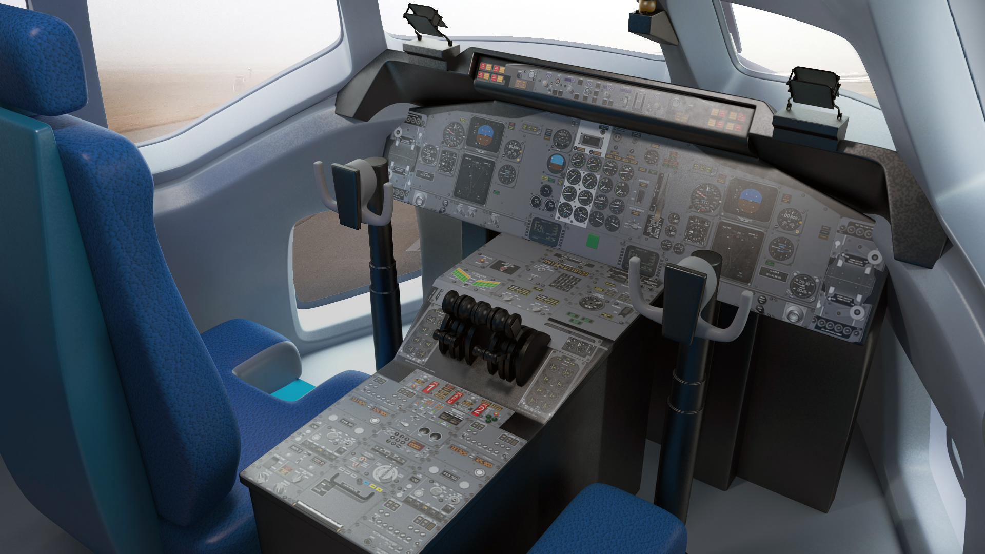 Boeing C17 Globemaster III Transport Aircraft Rigged 3D