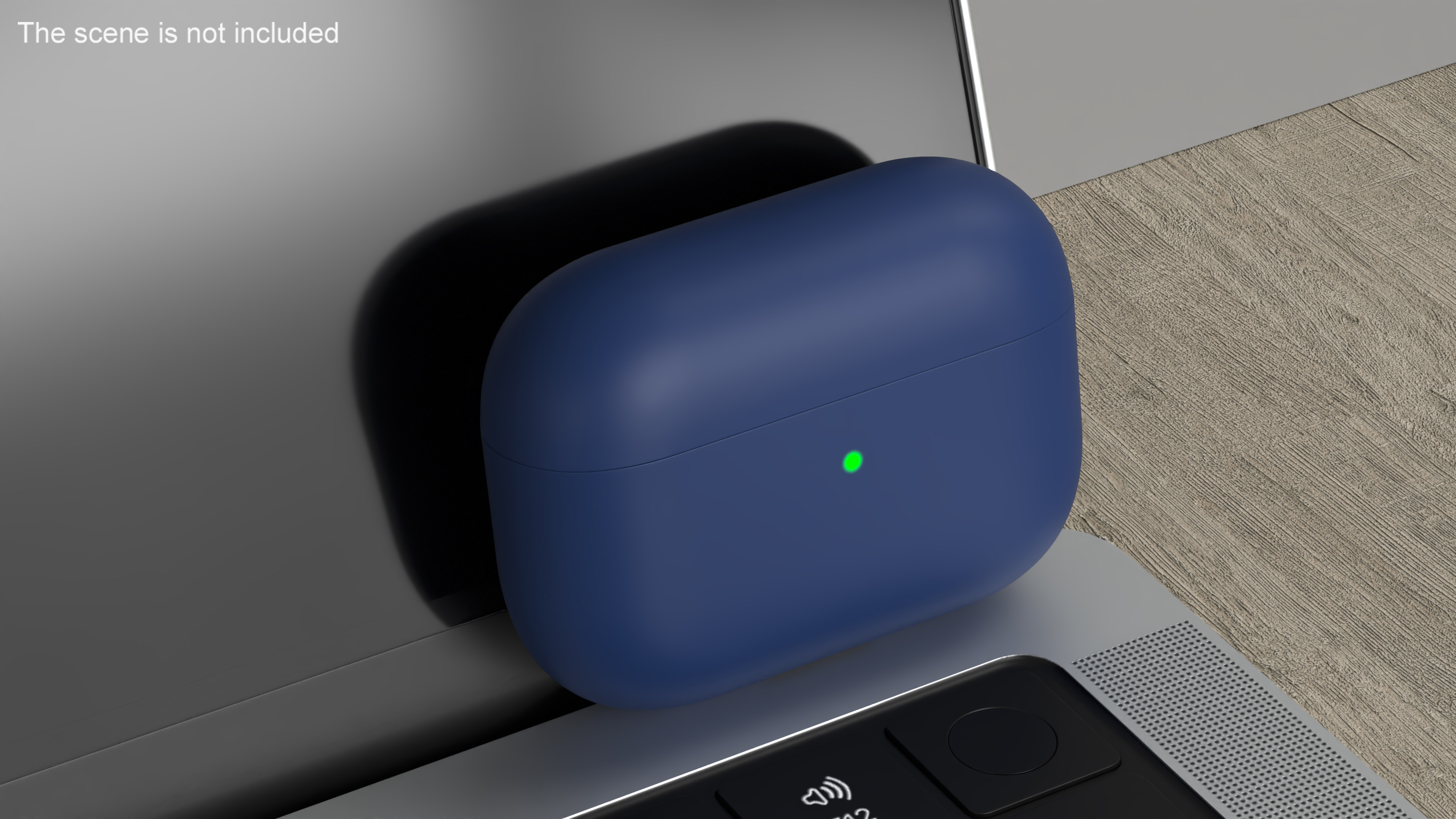 Silicone Case Apple AirPods Pro 2 USB-C Blue 3D model