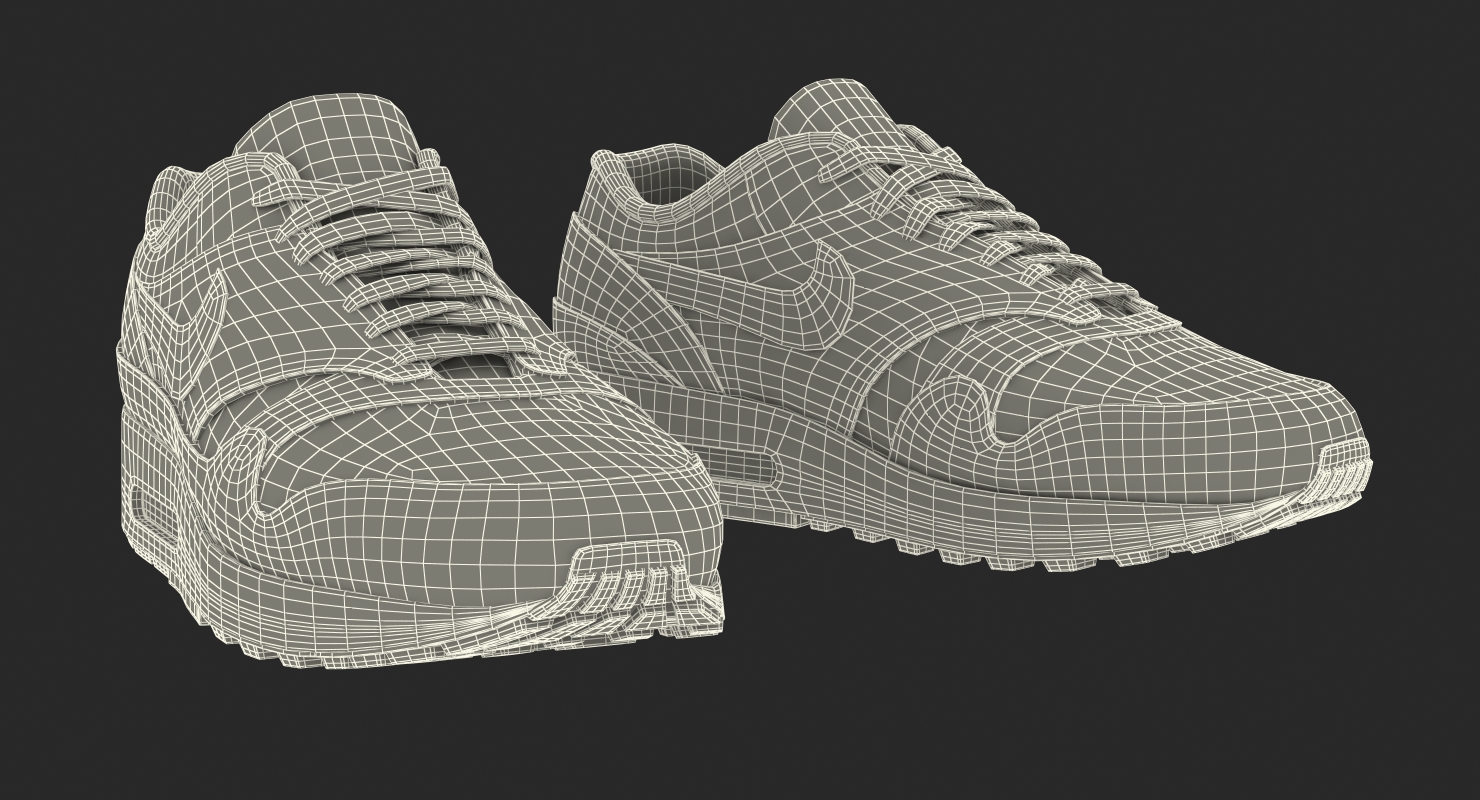 3D Nike Air Max Sneakers
