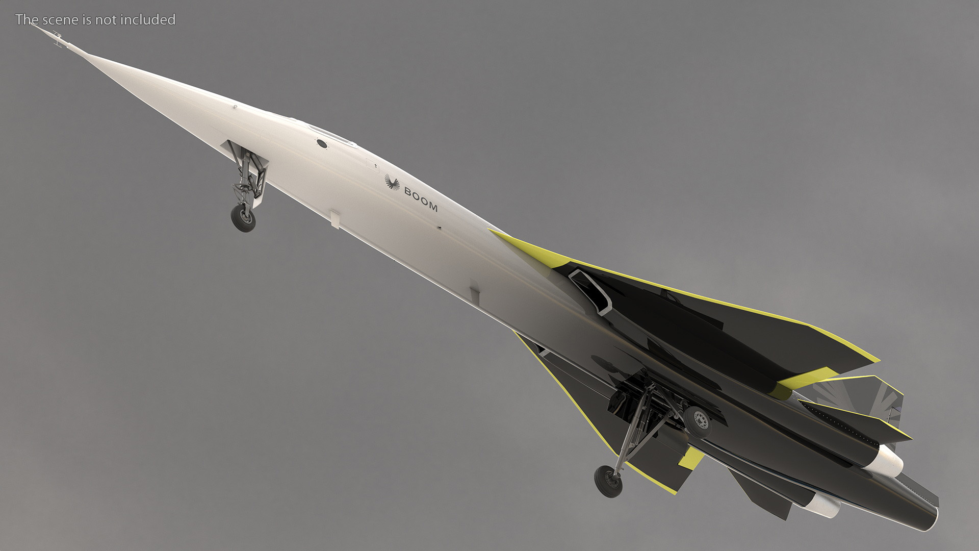 Prototype Boom Supersonic Jet XB-1 3D model