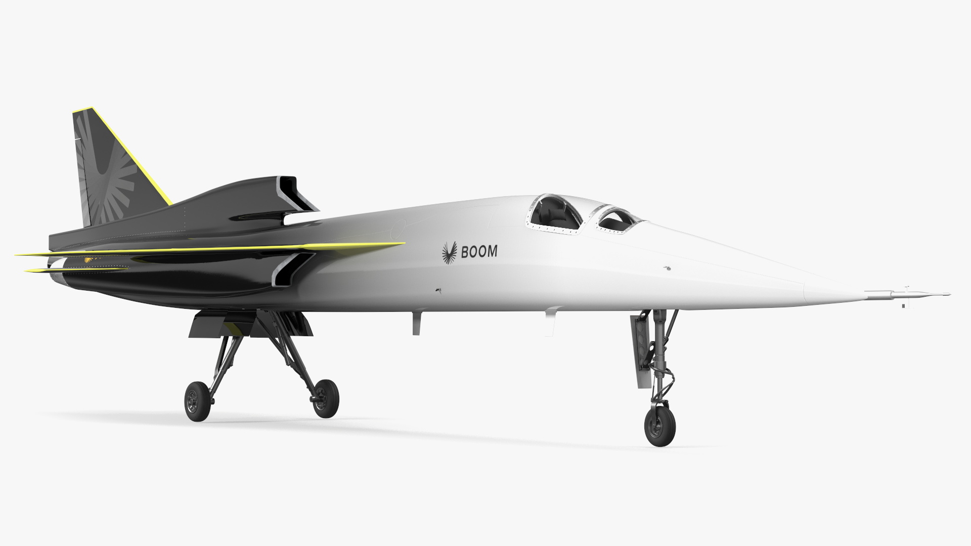Prototype Boom Supersonic Jet XB-1 3D model