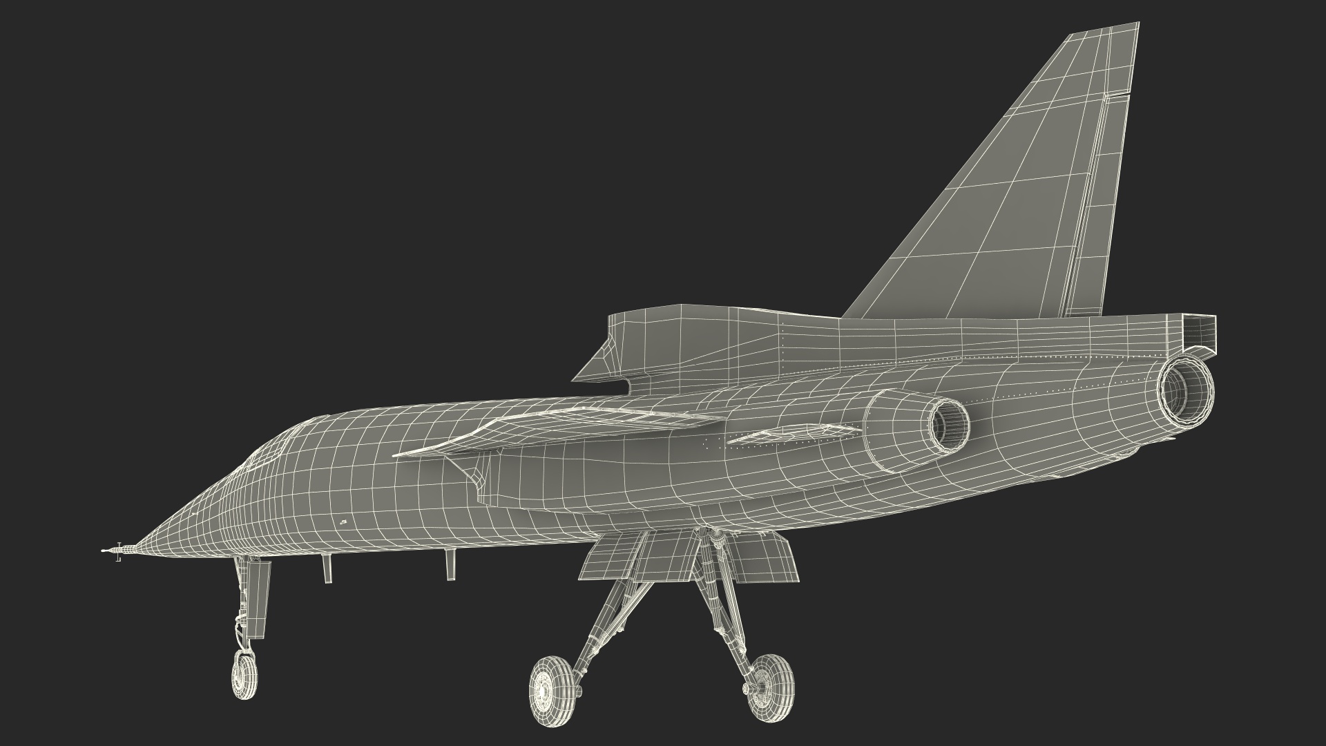 Prototype Boom Supersonic Jet XB-1 3D model