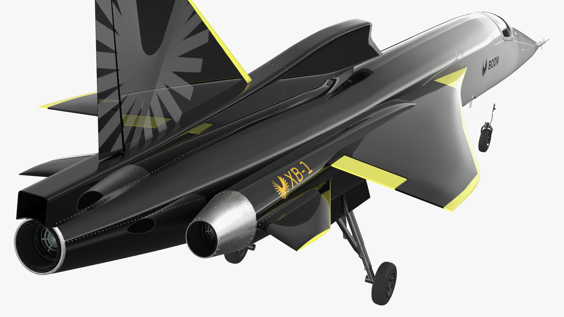 Prototype Boom Supersonic Jet XB-1 3D model