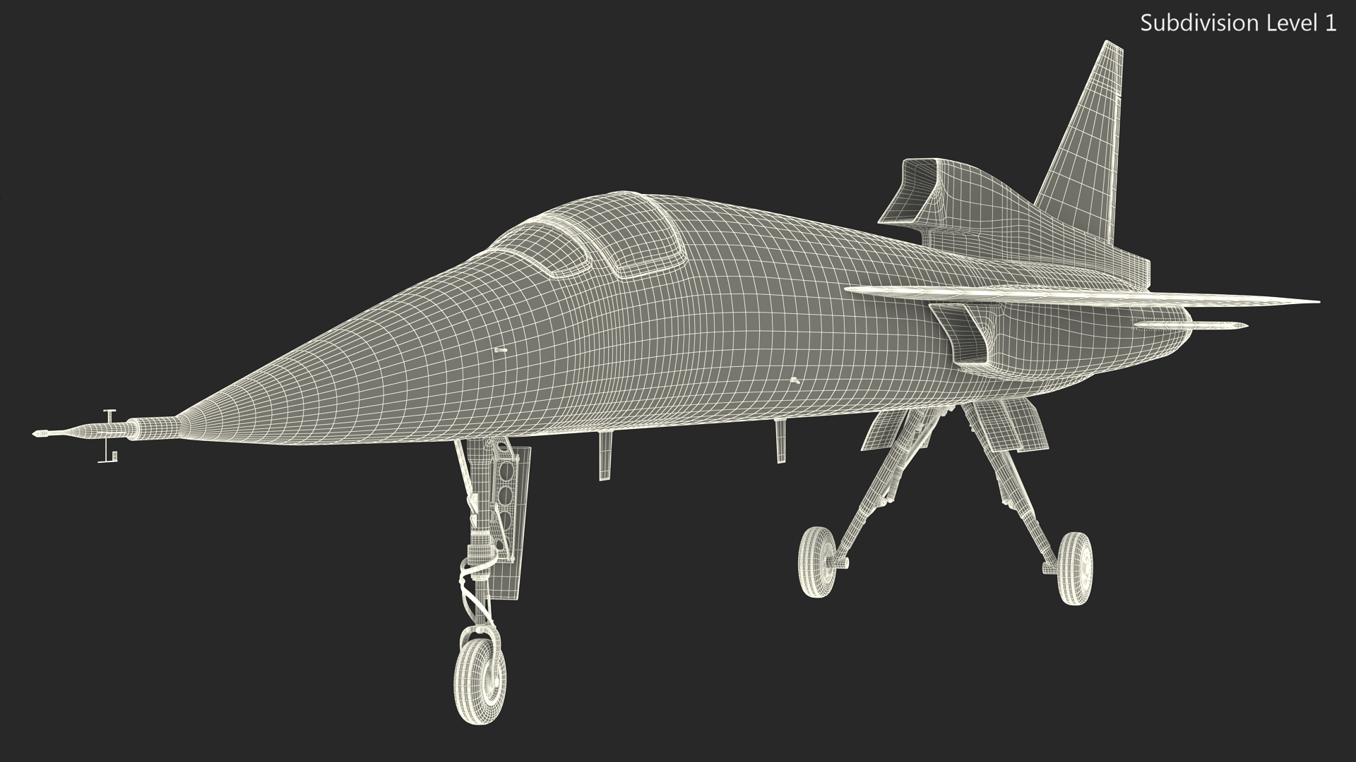 Prototype Boom Supersonic Jet XB-1 3D model