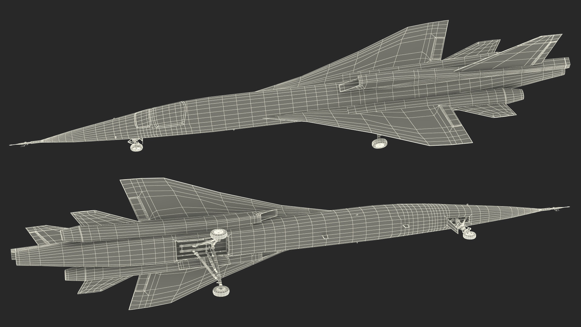 Prototype Boom Supersonic Jet XB-1 3D model