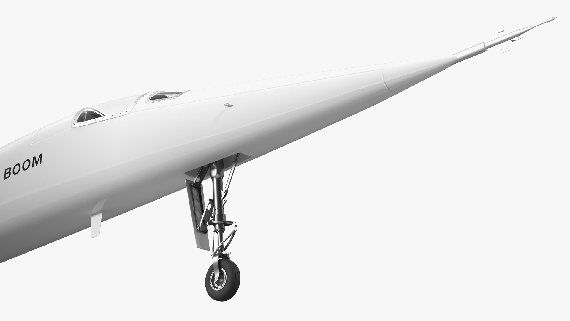 Prototype Boom Supersonic Jet XB-1 3D model