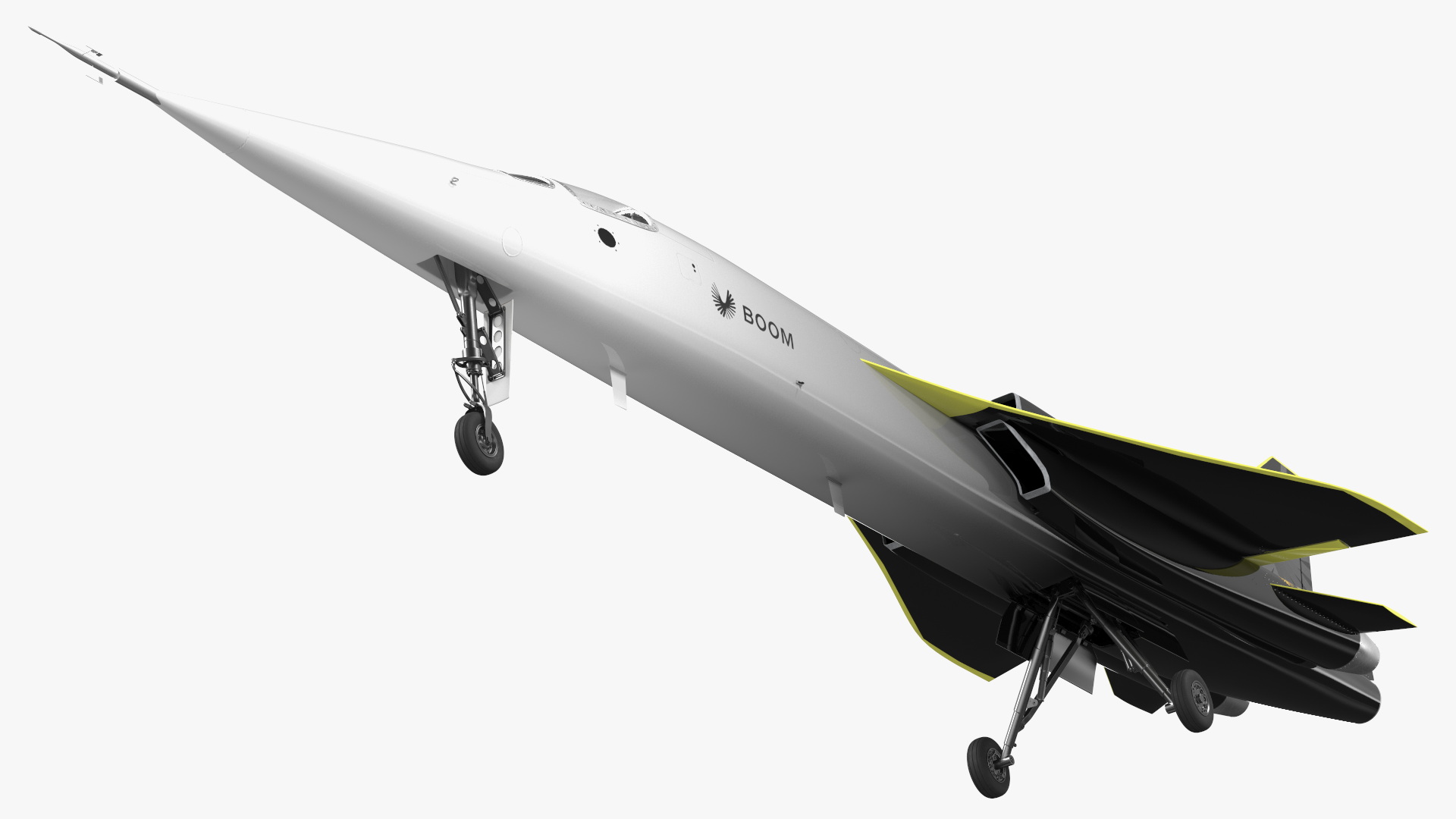 Prototype Boom Supersonic Jet XB-1 3D model