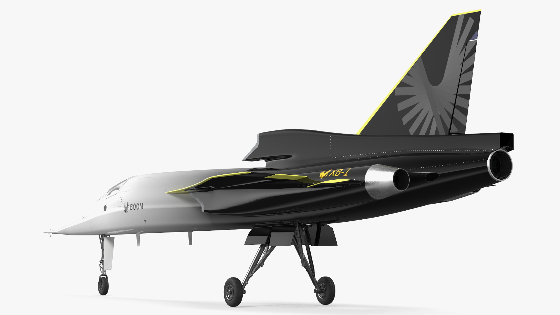 Prototype Boom Supersonic Jet XB-1 3D model