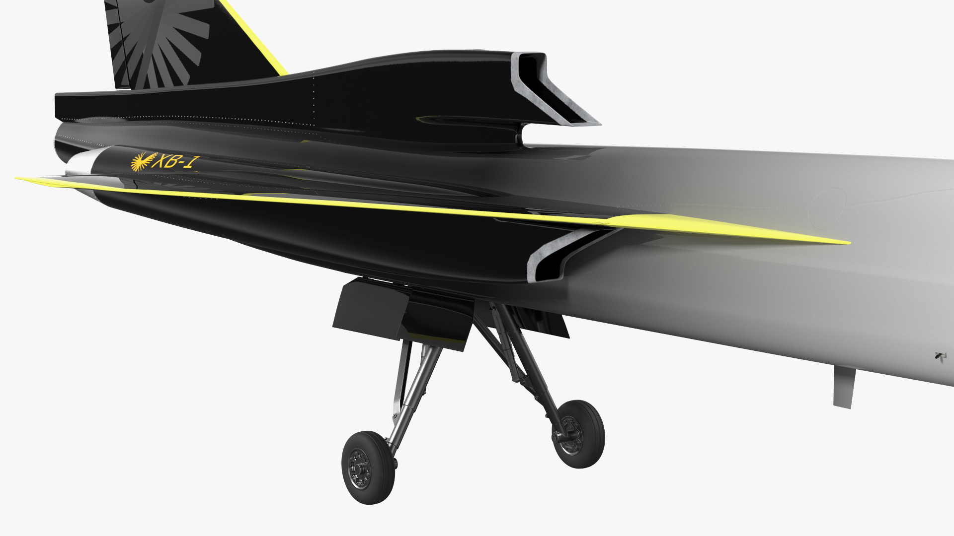Prototype Boom Supersonic Jet XB-1 3D model