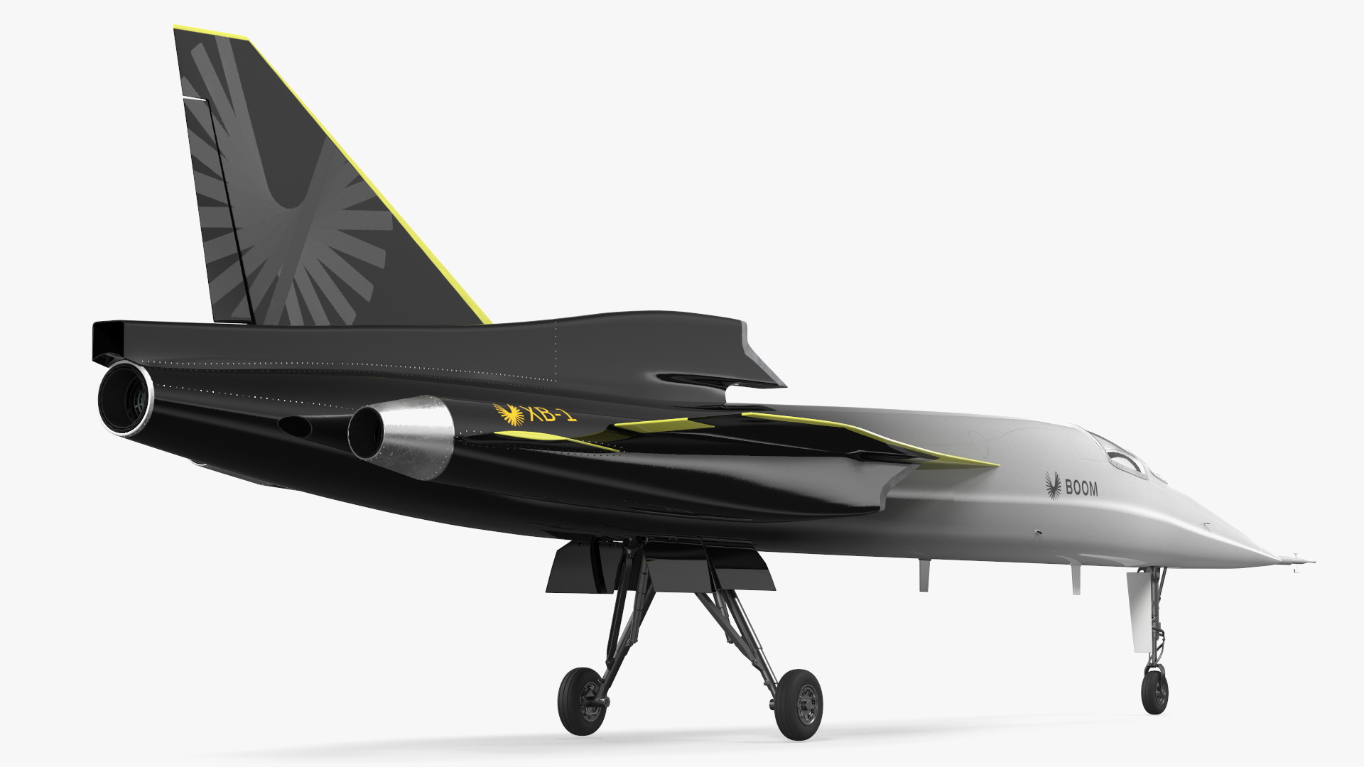 Prototype Boom Supersonic Jet XB-1 3D model