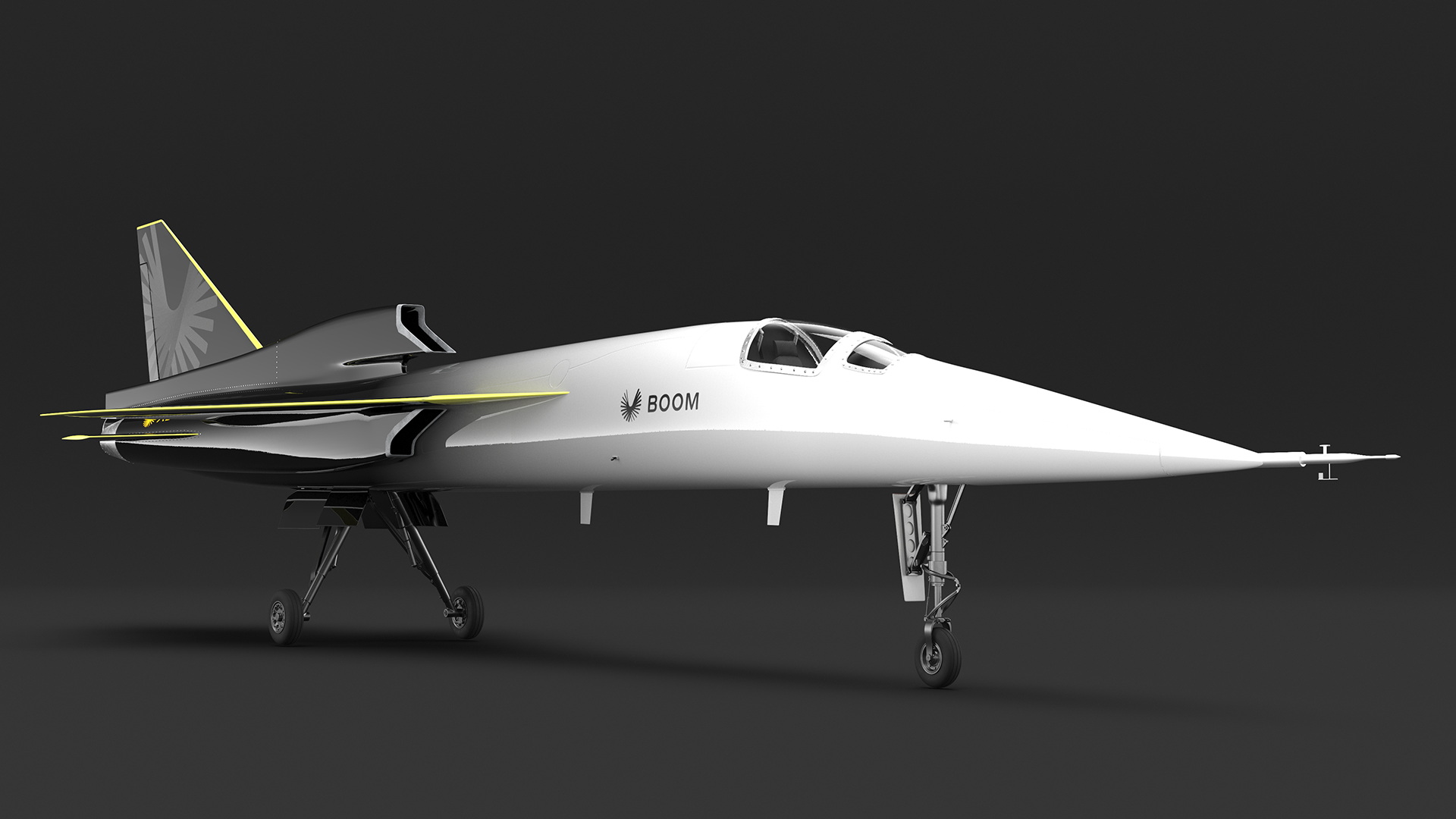 Prototype Boom Supersonic Jet XB-1 3D model