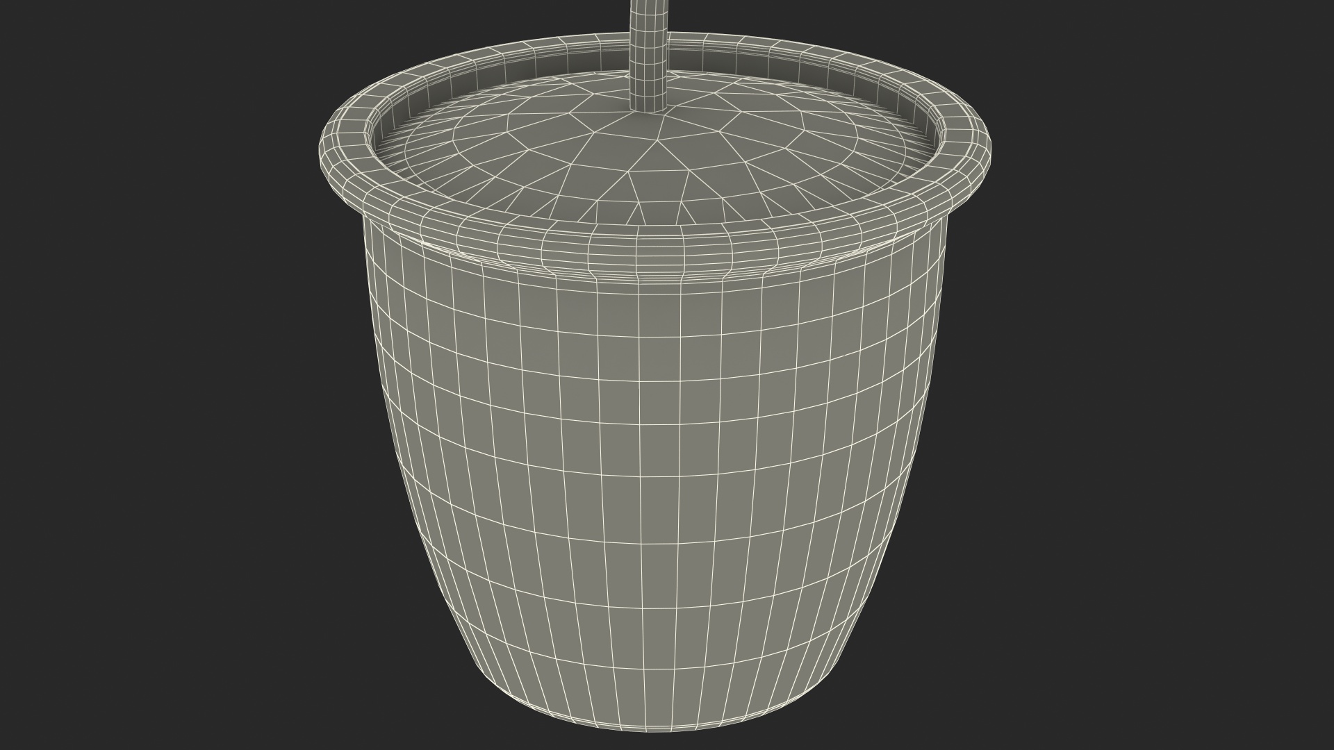 3D Holly Pot Plant with Berries model