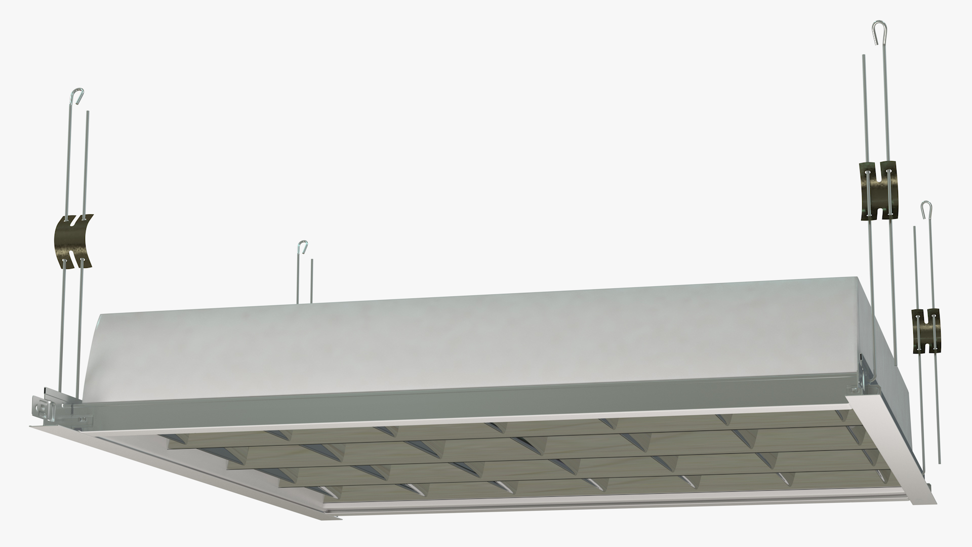3D LED Grid Ceiling Light OFF