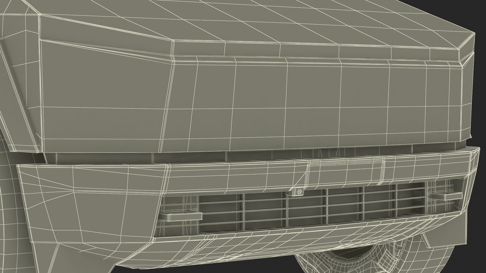 3D 2024 Tesla Cybertruck with Lights On Rigged model