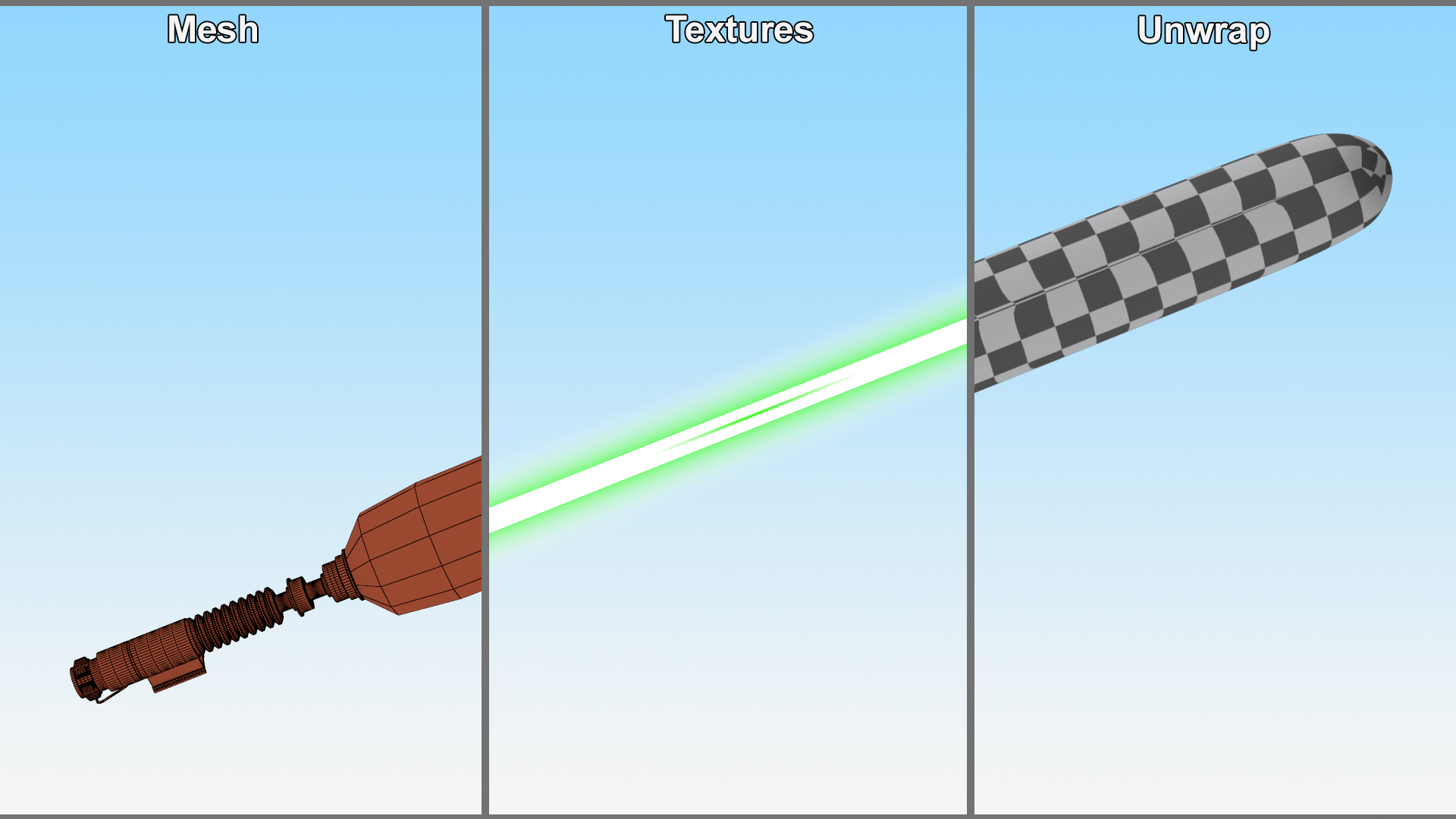 Luke Skywalker Energy Sword 3D