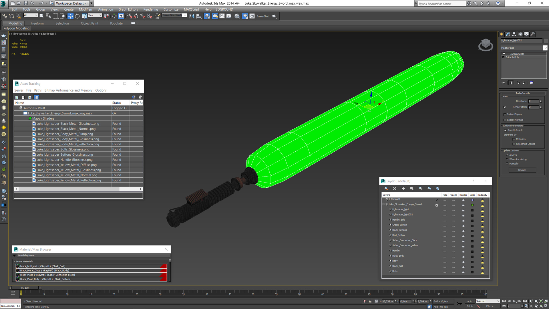Luke Skywalker Energy Sword 3D