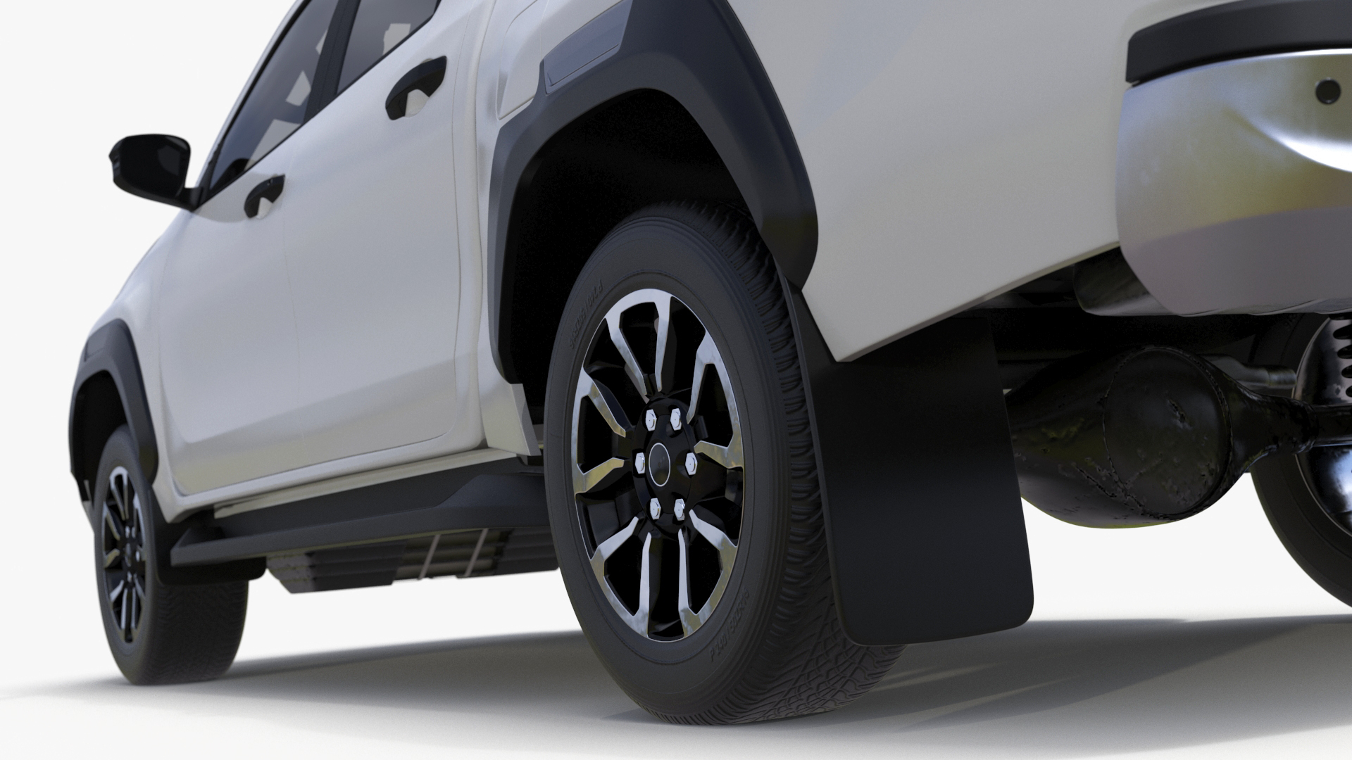 3D Pickup Truck White model