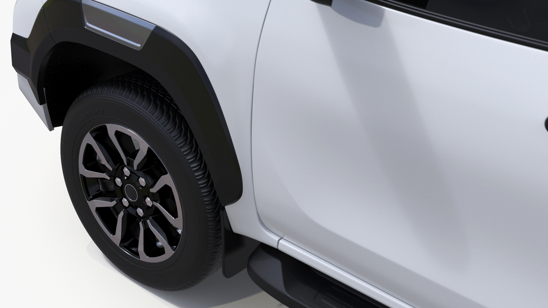 3D Pickup Truck White model