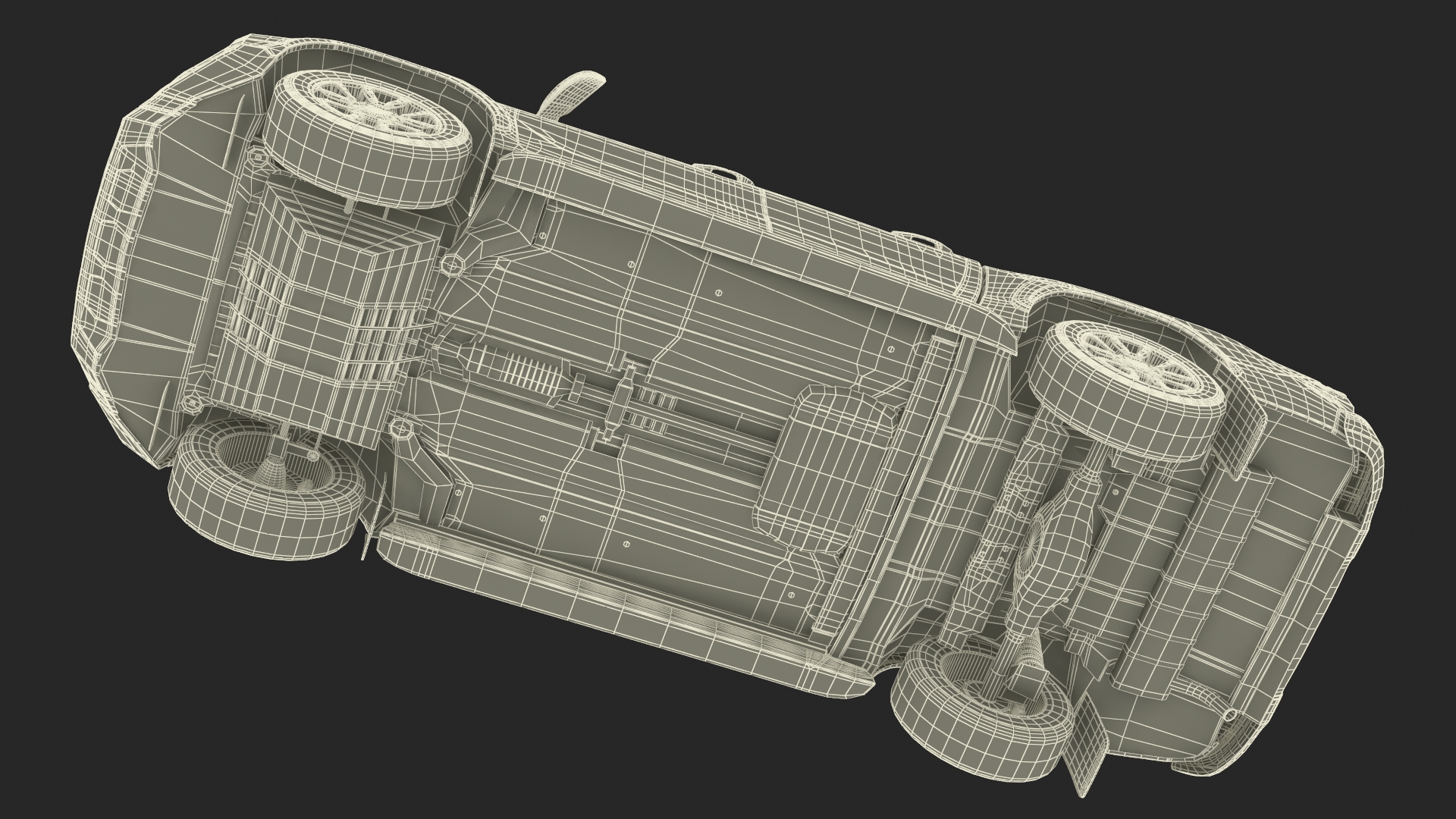 3D Pickup Truck White model