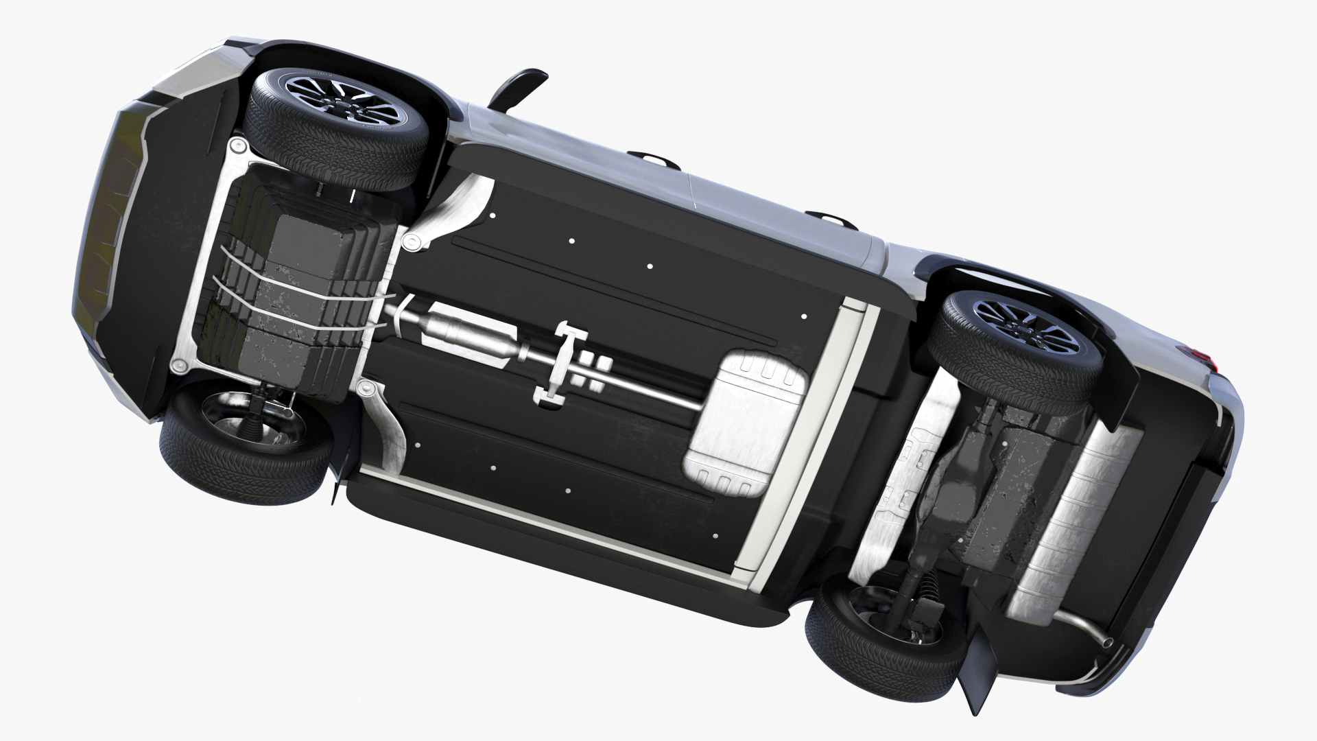 3D Pickup Truck White model