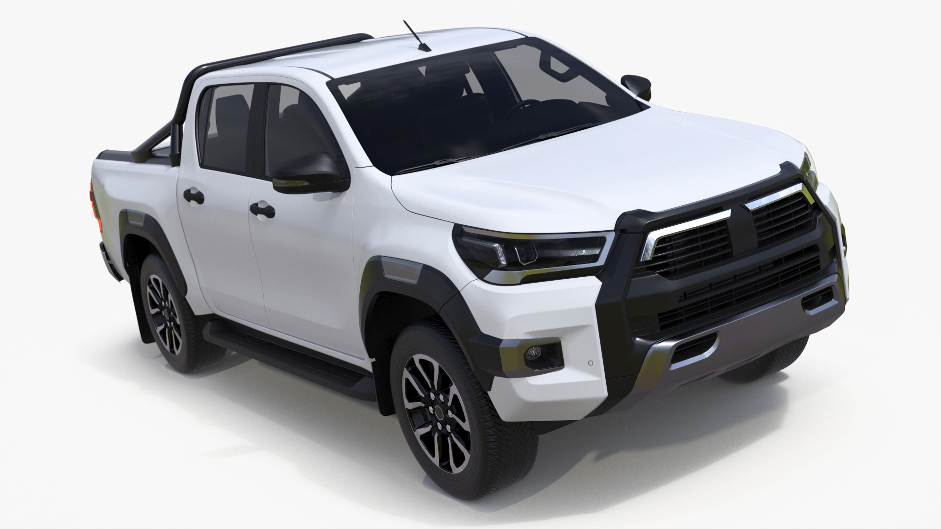 3D Pickup Truck White model