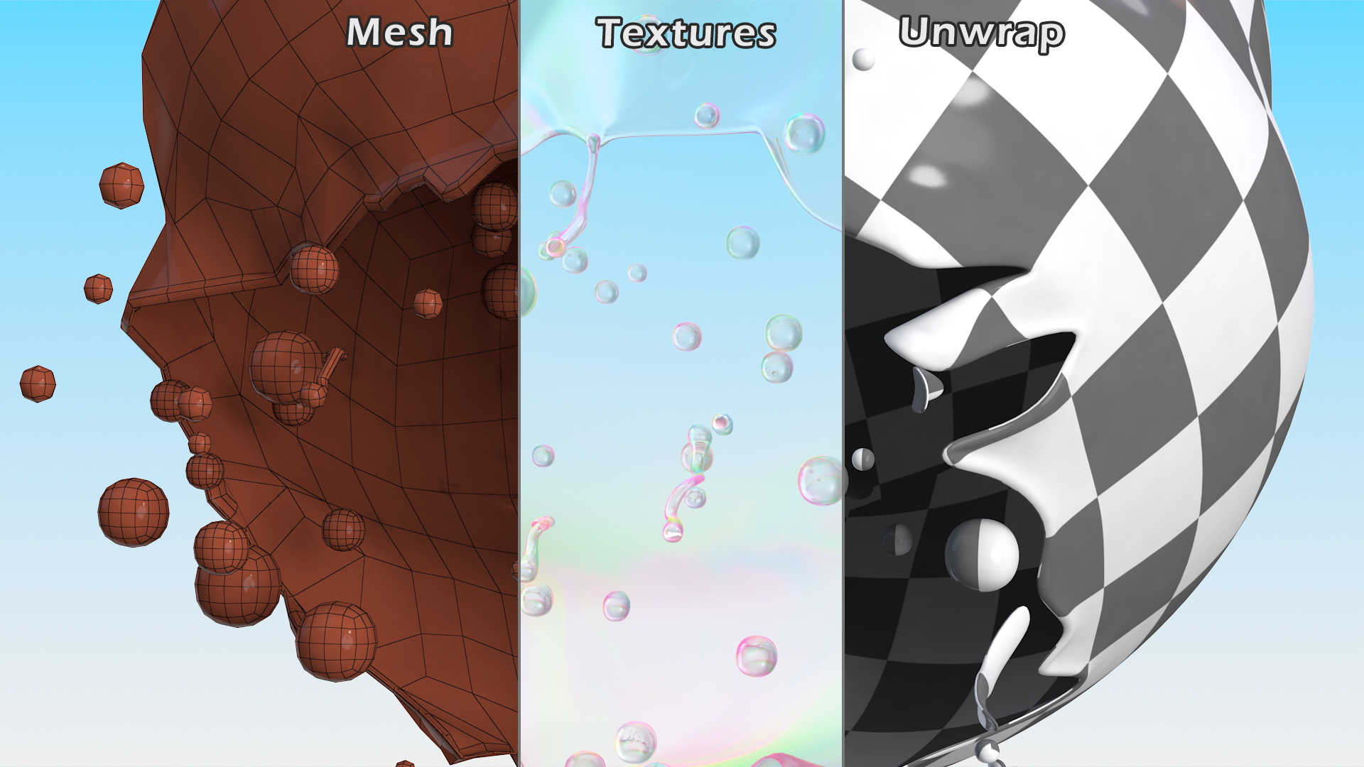 3D model Soap Bubble Burst Stage 4