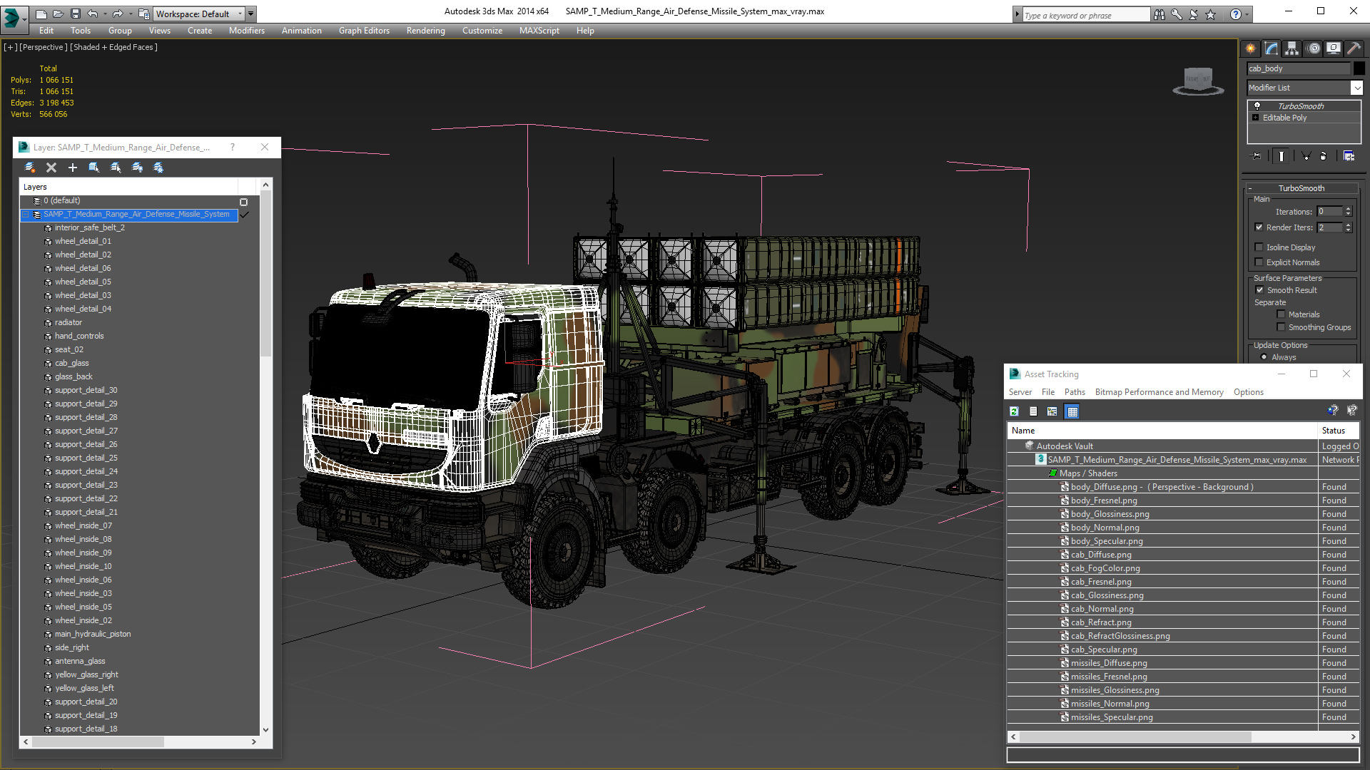 3D SAMP T Medium Range Air Defense Missile System