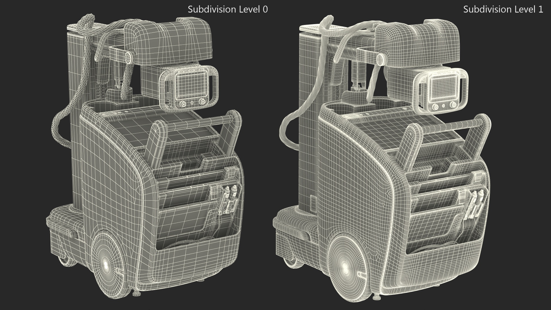Portable X-Ray Black Rigged 3D