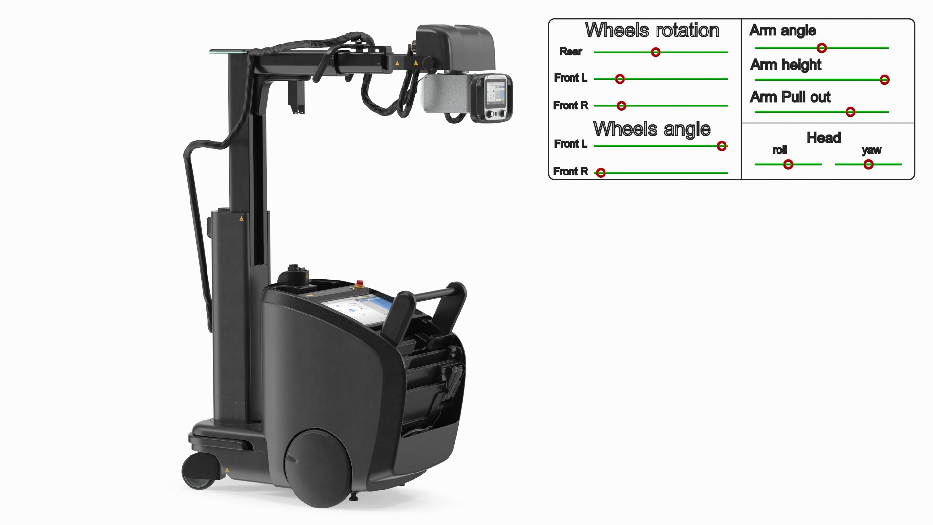 Portable X-Ray Black Rigged 3D