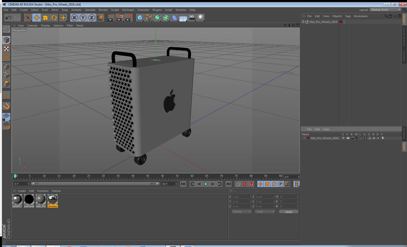 Mac Pro Wheels 2019 3D model