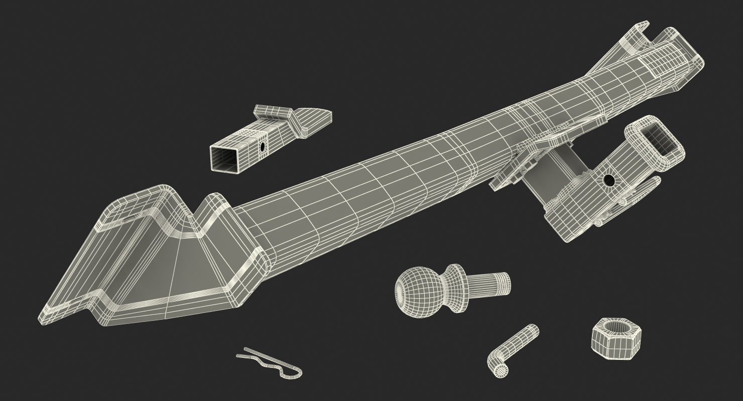 Trailer Hitch Receiver 3D