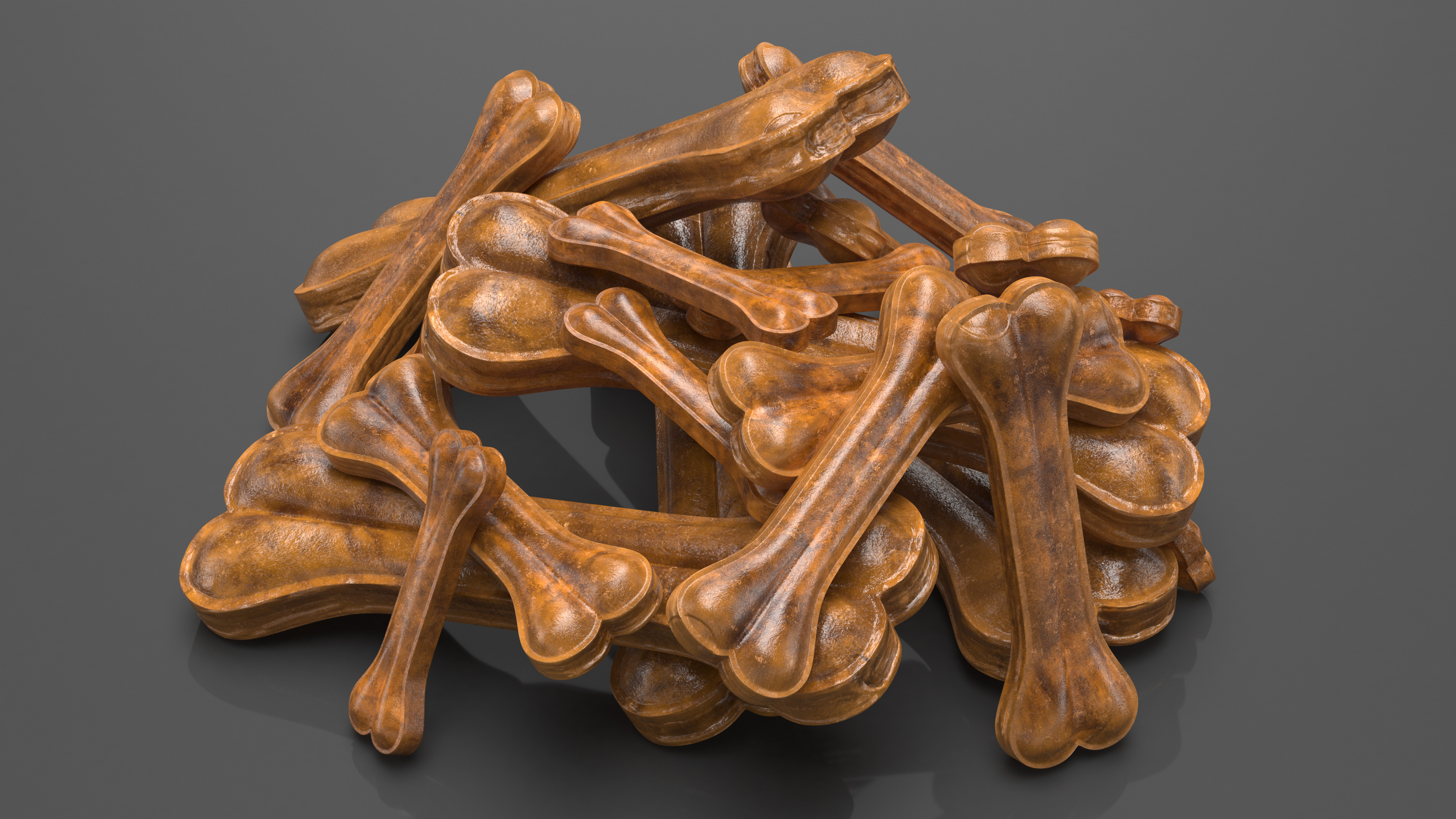 3D Heap of Dog Treats Dark model