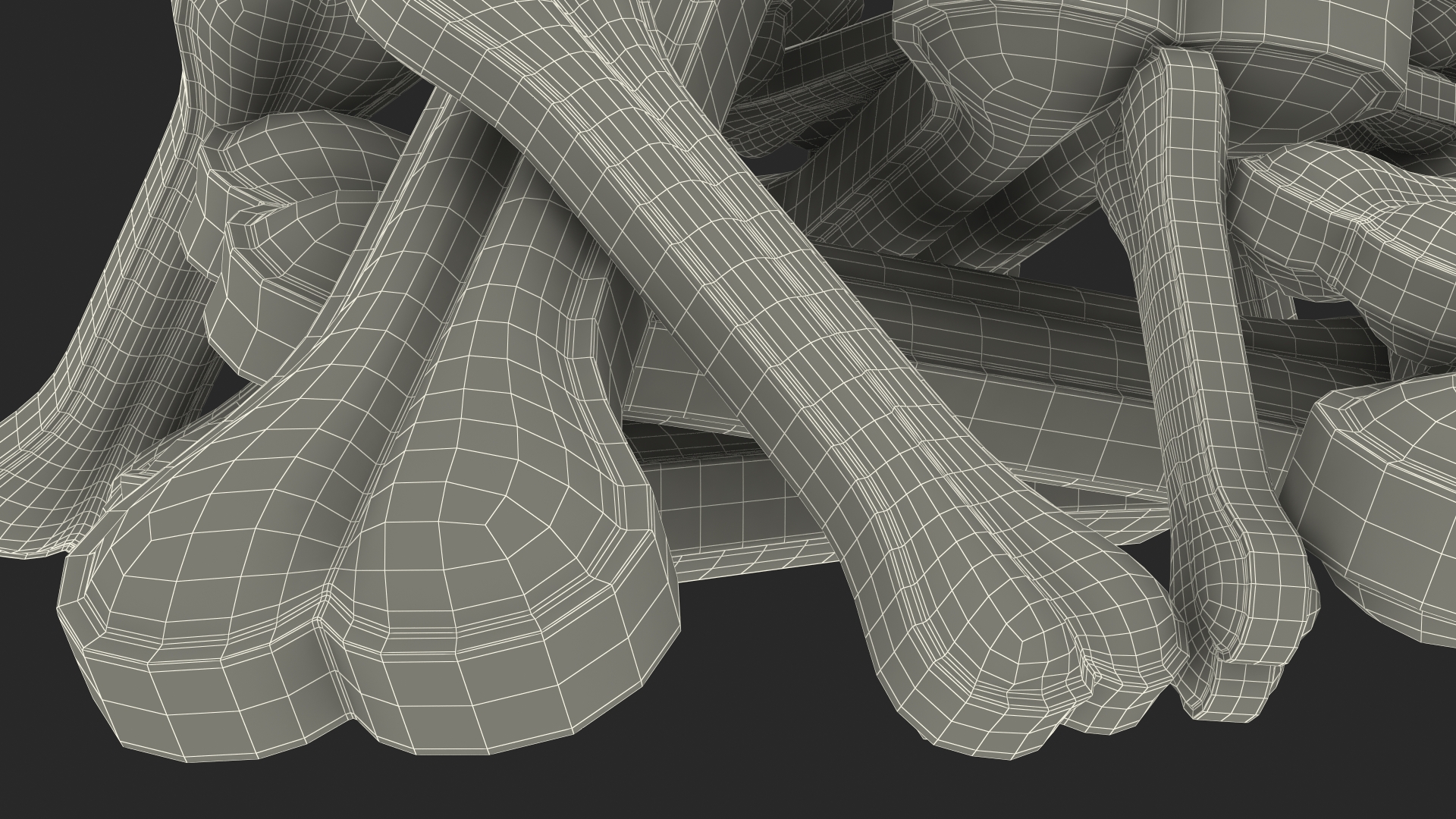3D Heap of Dog Treats Dark model
