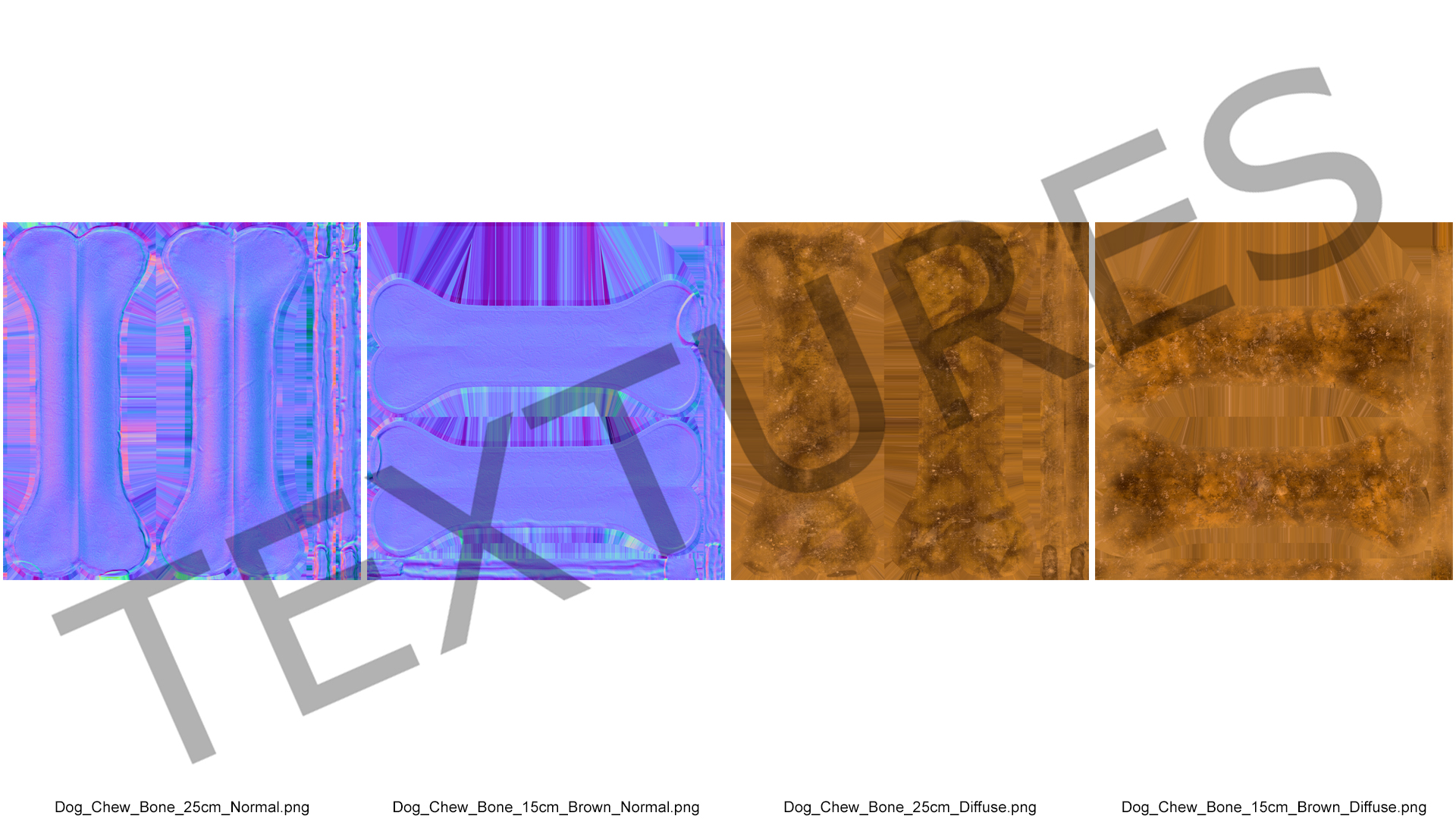 3D Heap of Dog Treats Dark model