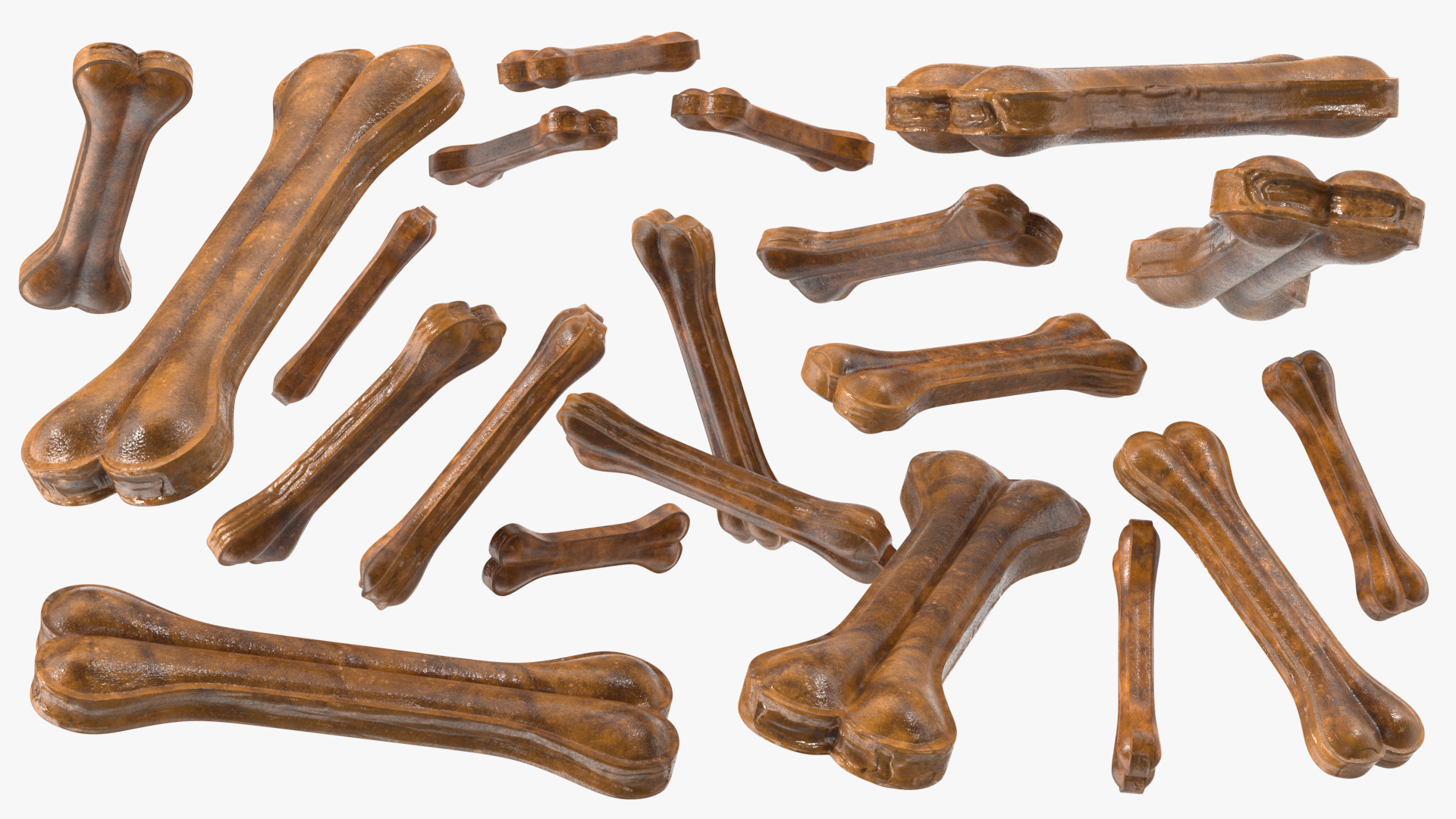 3D Heap of Dog Treats Dark model