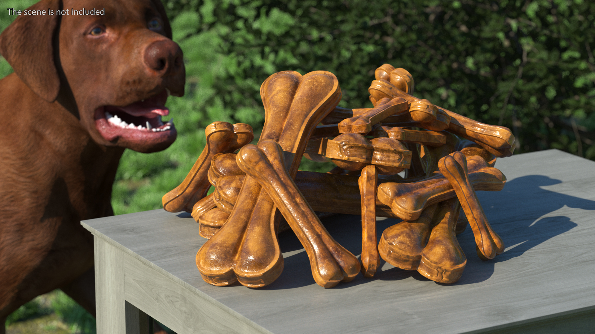 3D Heap of Dog Treats Dark model
