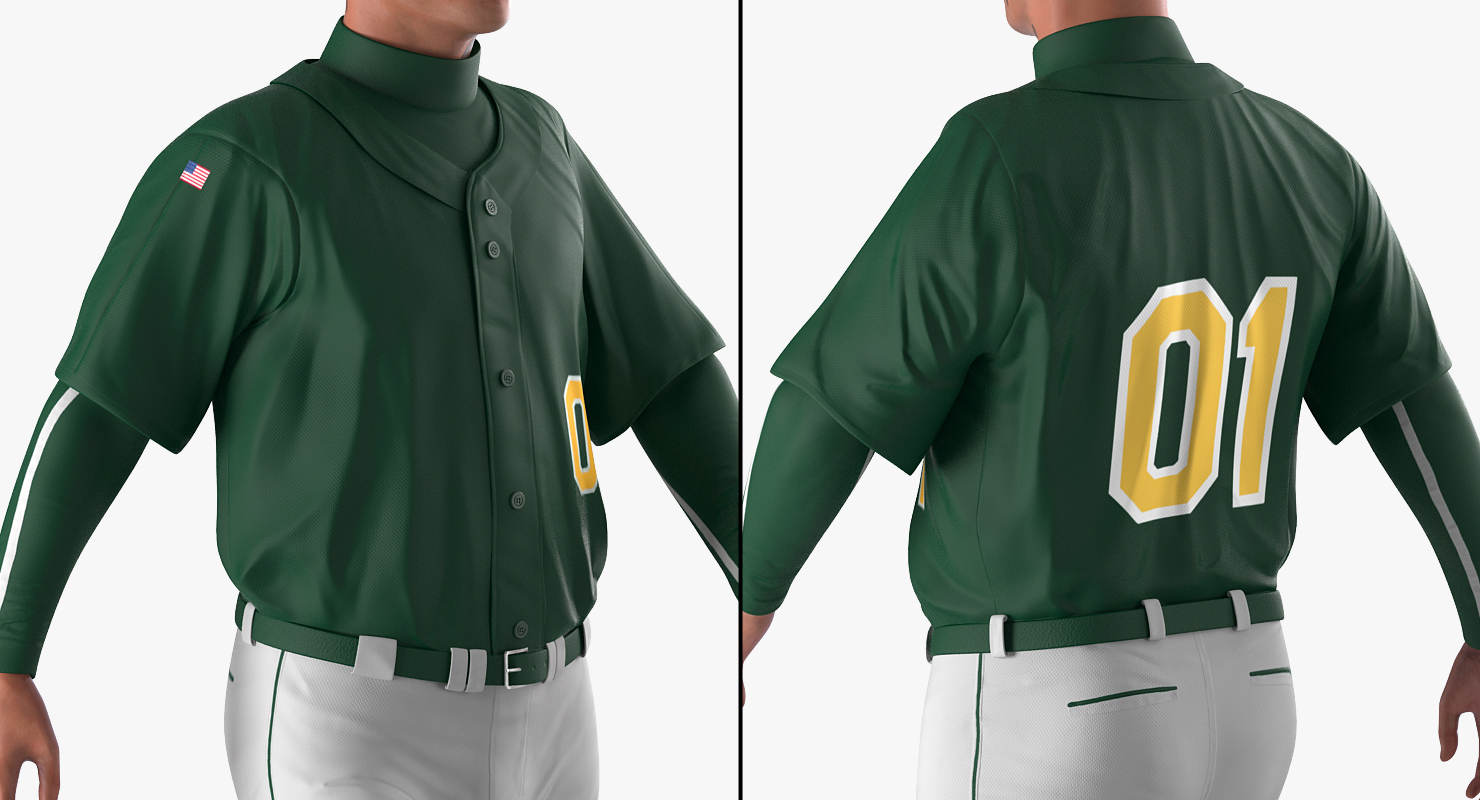 Baseball Player Rigged Generic 2 3D