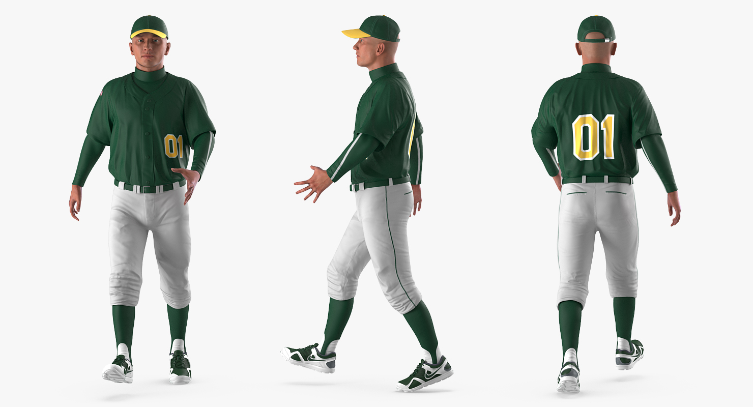 Baseball Player Rigged Generic 2 3D