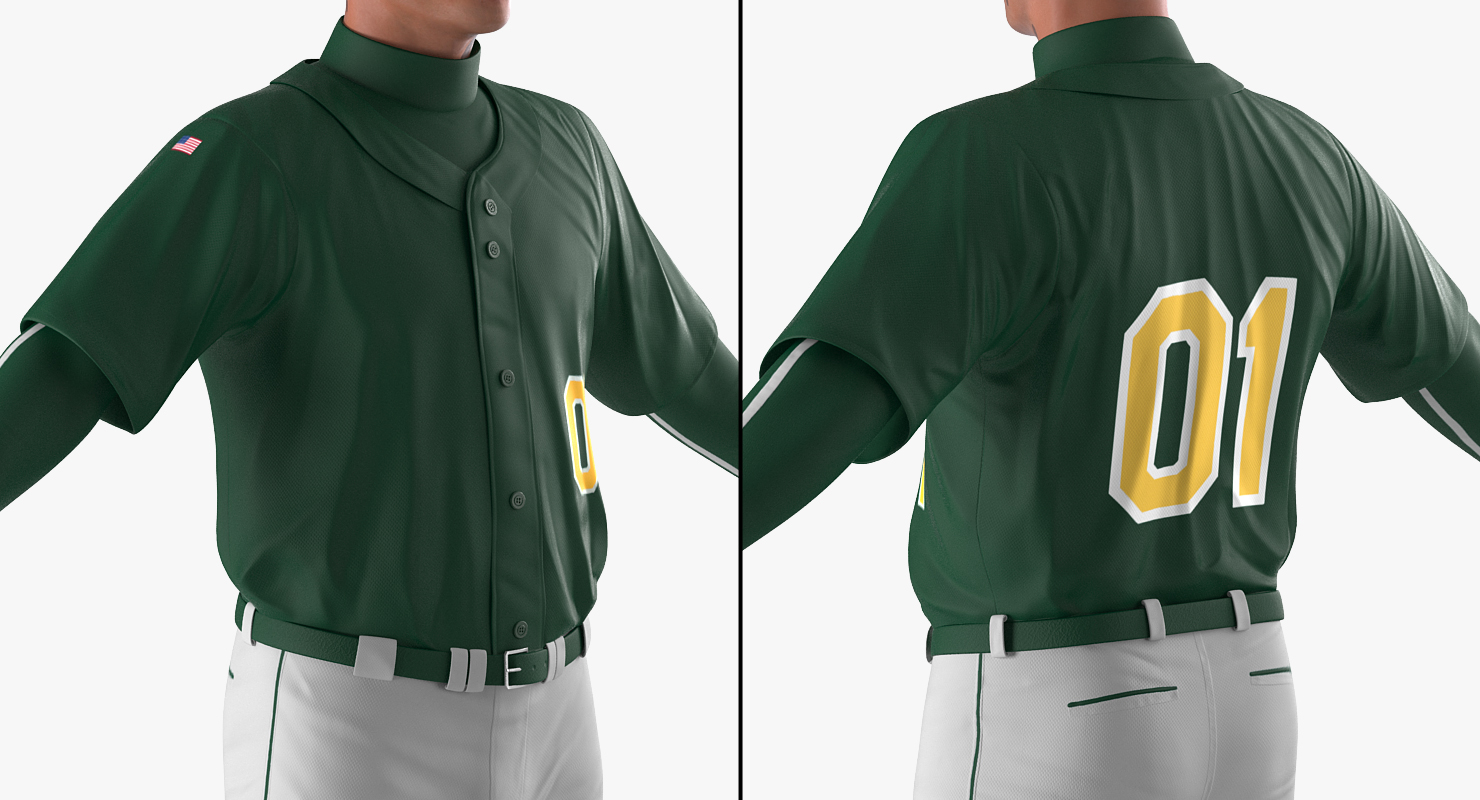 Baseball Player Rigged Generic 2 3D