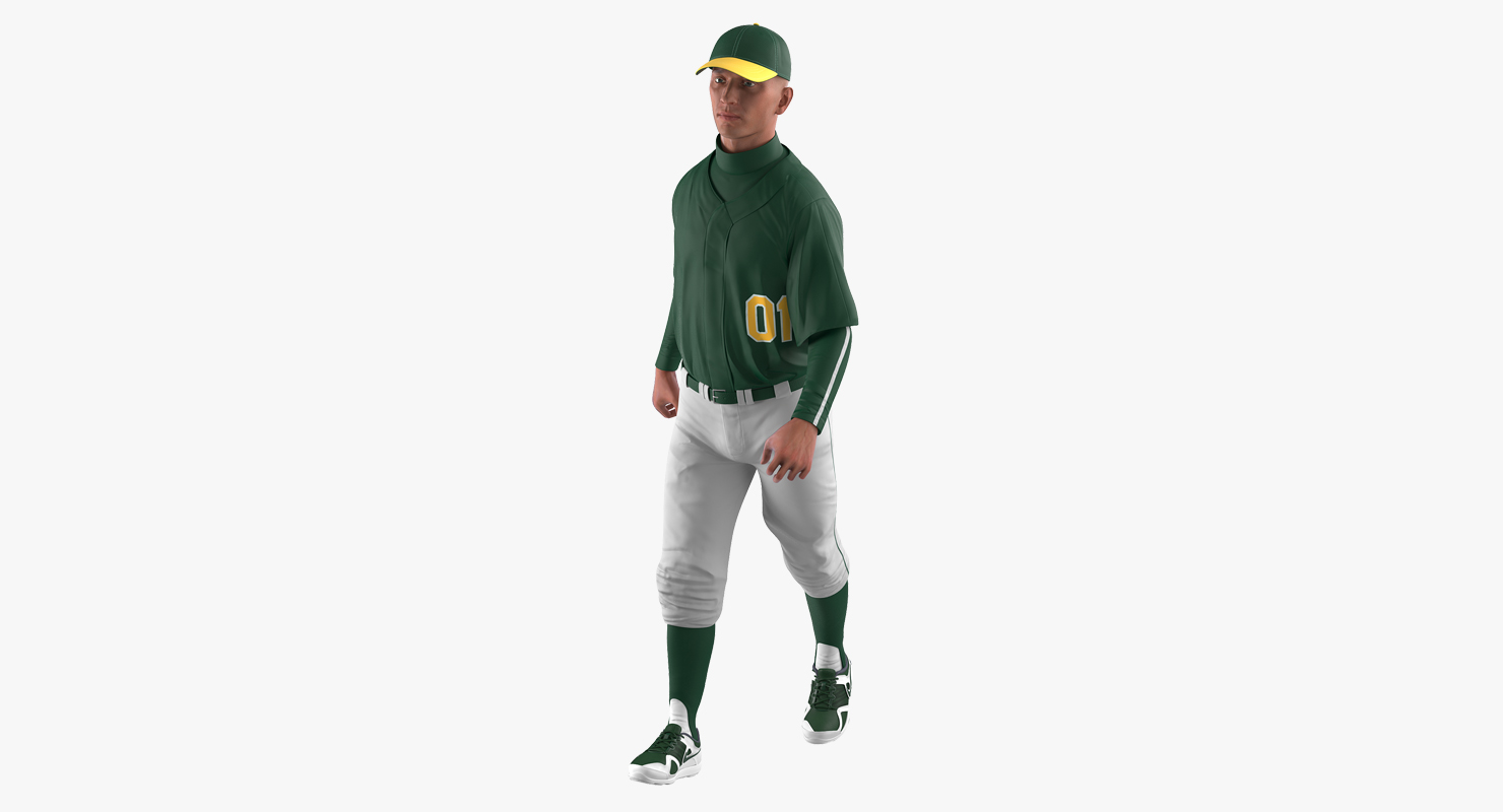 Baseball Player Rigged Generic 2 3D
