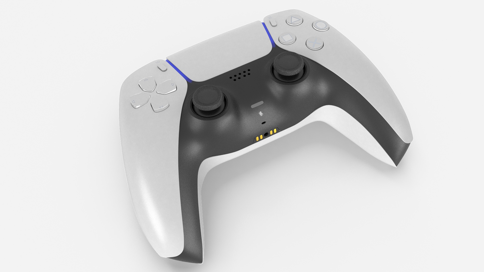 3D Digital Gaming Console with Controller model