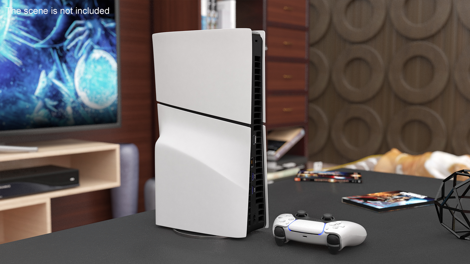 3D Digital Gaming Console with Controller model