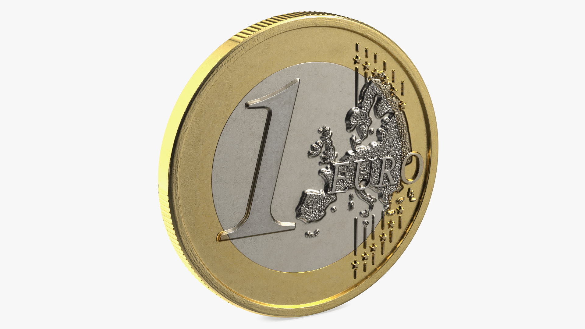 3D French 1 Euro Coin model