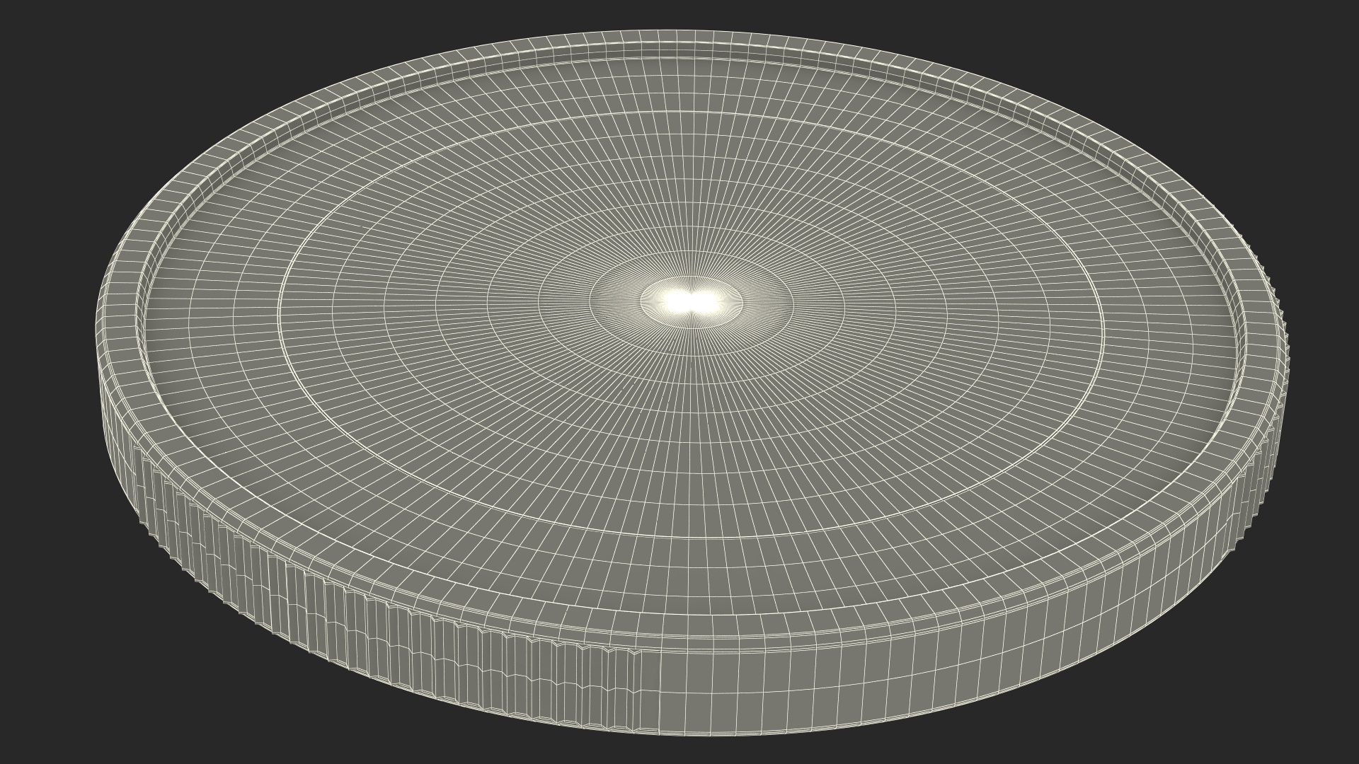 3D French 1 Euro Coin model