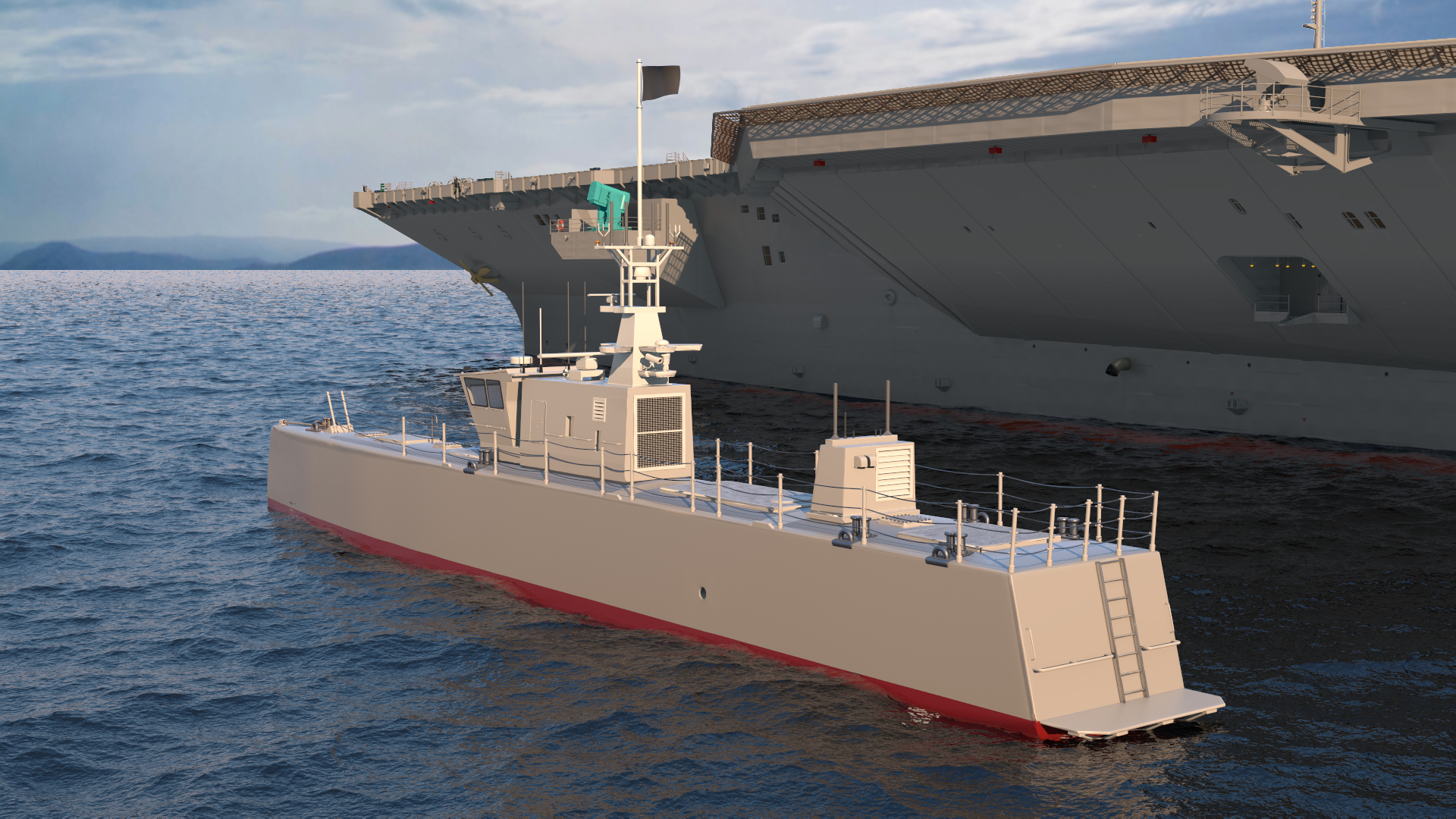 3D Unmanned Ship model