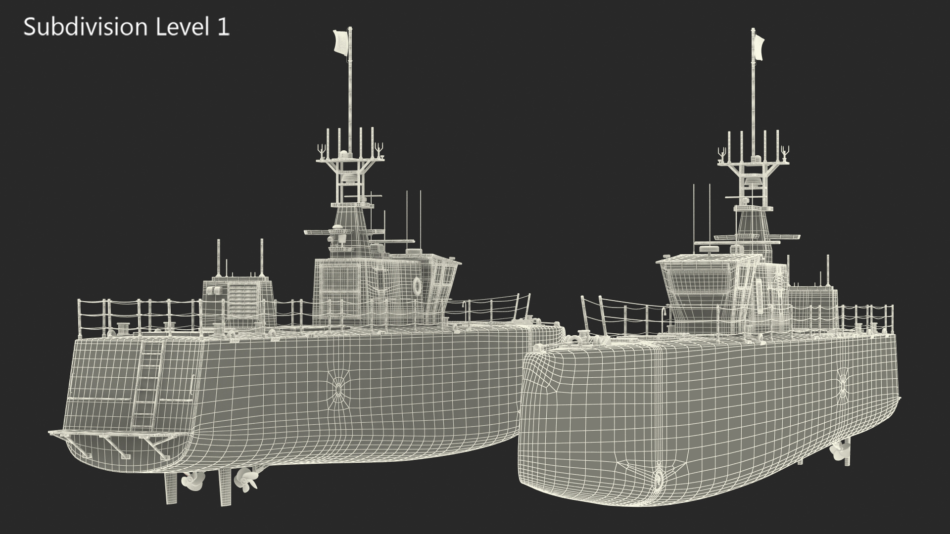 3D Unmanned Ship model
