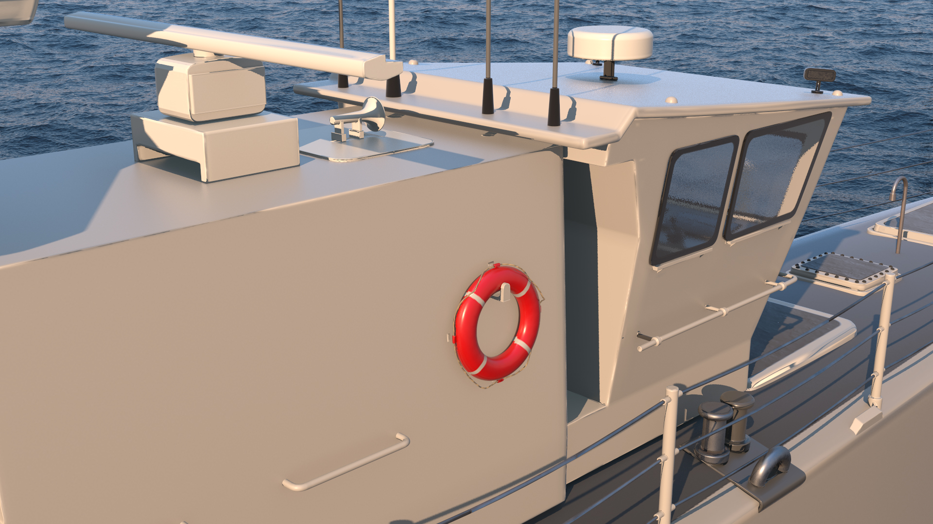 3D Unmanned Ship model