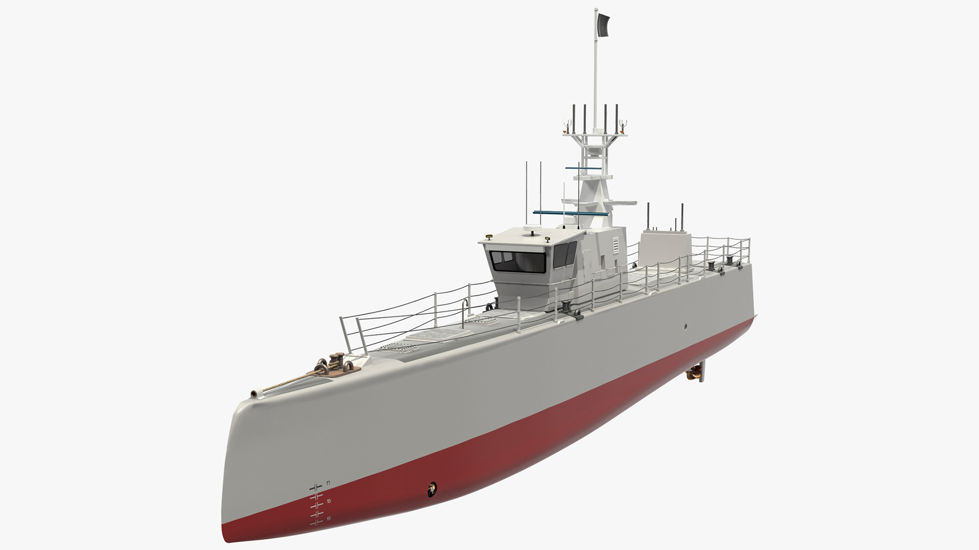 3D Unmanned Ship model