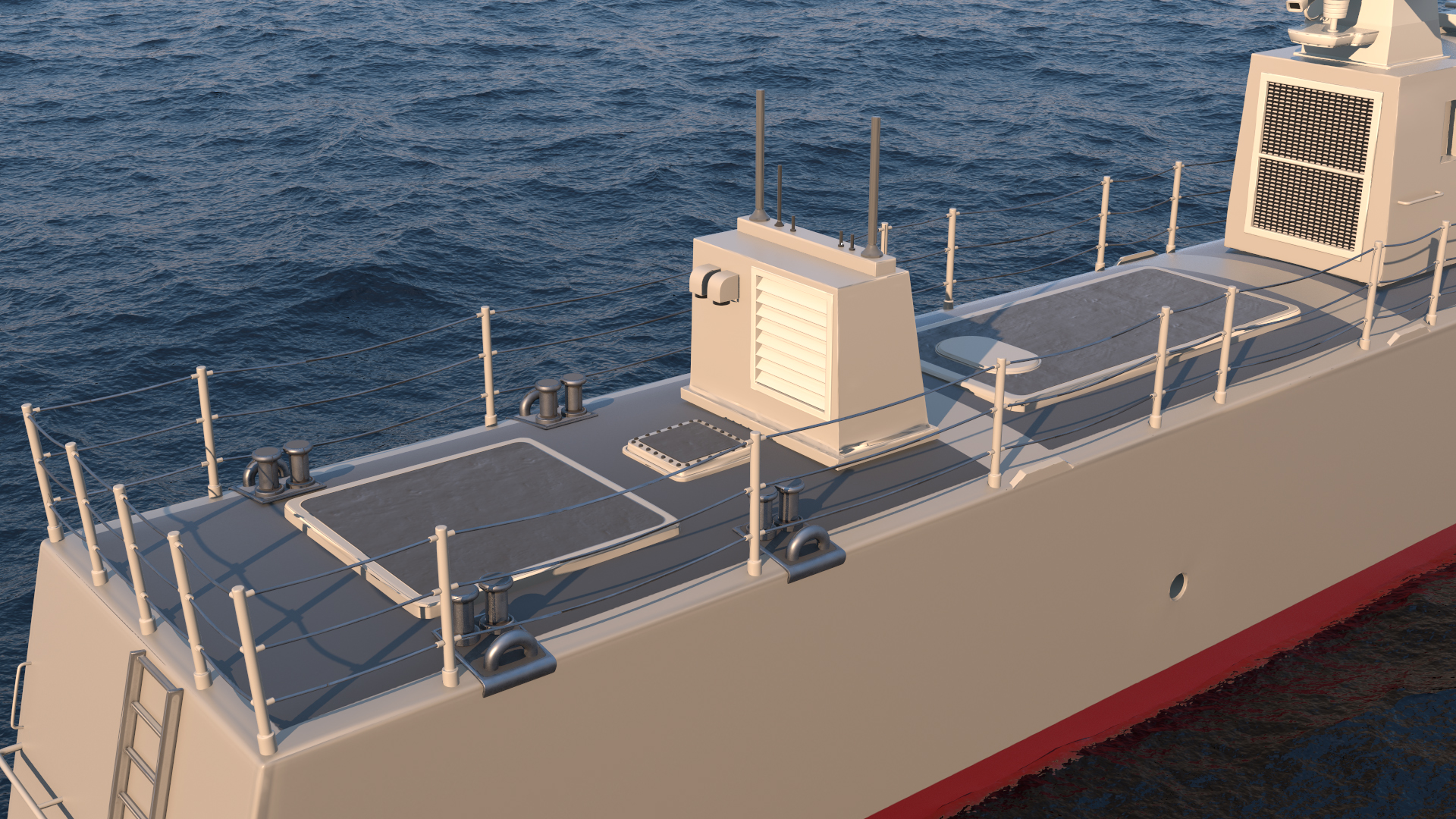 3D Unmanned Ship model