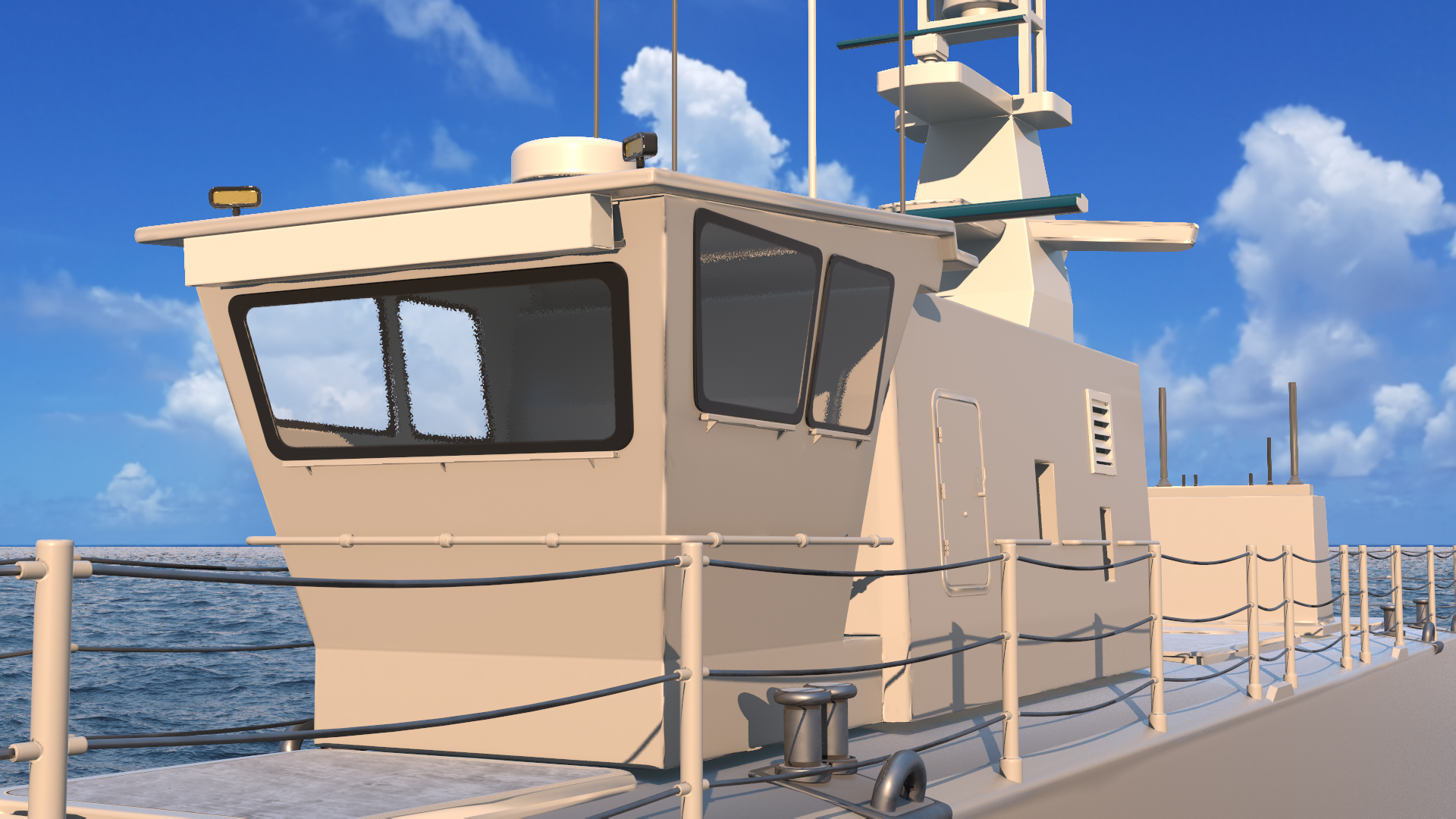 3D Unmanned Ship model